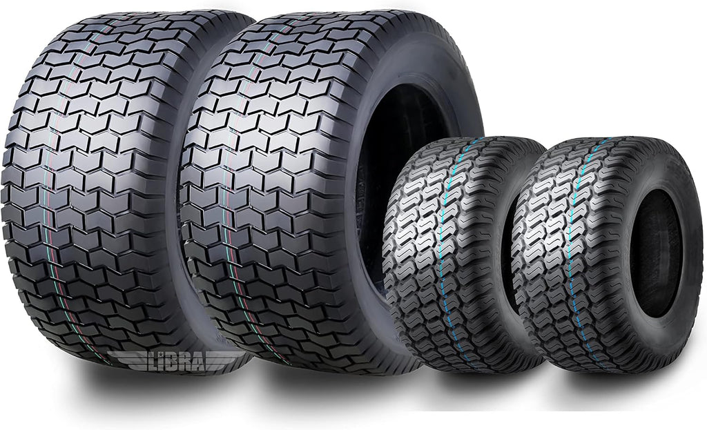 WANDA Set 4 16X6.5-8 & 22X9.5-12 Lawn Mower Tractor Cart Turf Tires 4 Ply-13019/13135