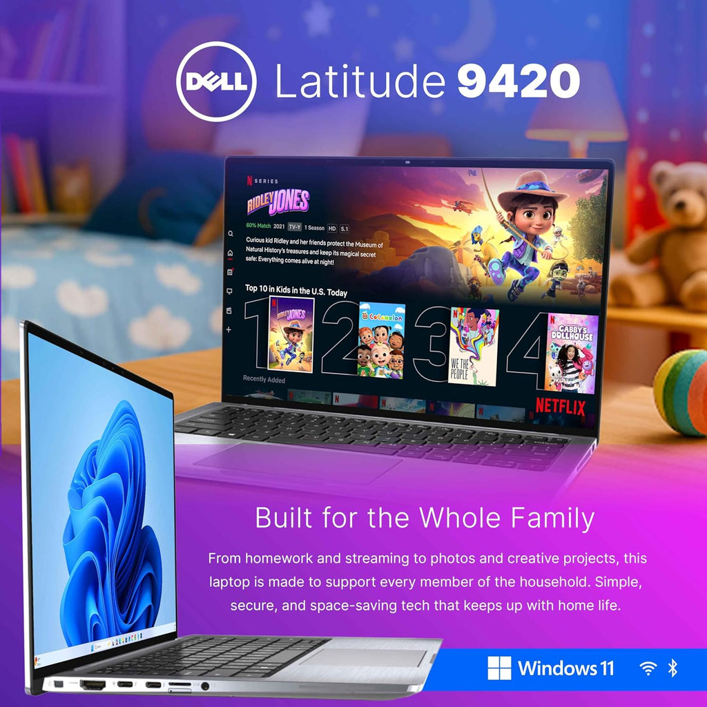 Dell Latitude 9420 Laptop | 14' FHD LCD | Intel Core i7 11th Gen | 16GB RAM | 512GB SSD | Backlit Keyboard | Webcam | WiFi | Windows 11 Pro | Business Ultrabook Computer (Renewed)