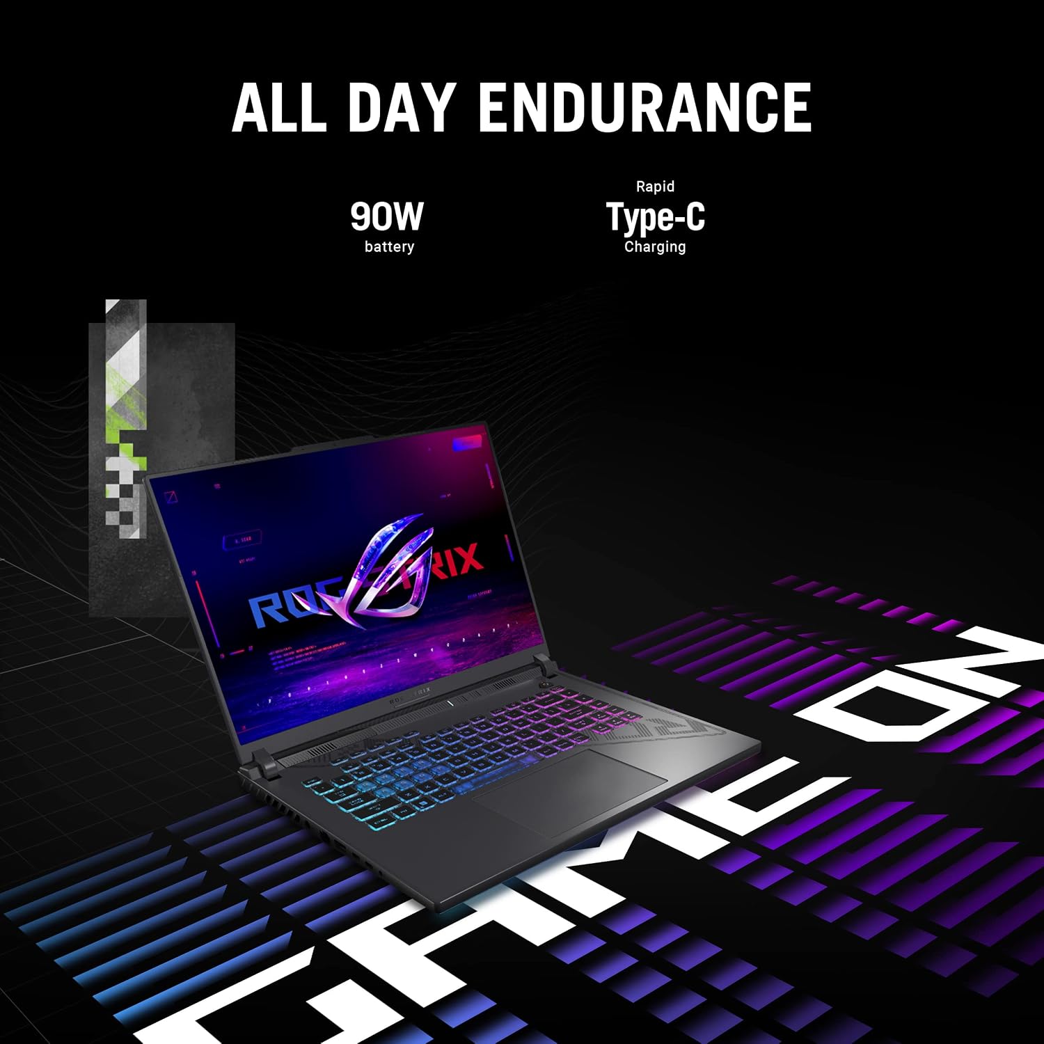 ASUS ROG Strix G16 (2023) Gaming Laptop, 16â€ Nebula Display 16:10 QHD 240Hz, GeForce RTX 4050, Intel Core i9-13980HX, 16GB DDR5, 1TB PCIe SSD, Wi-Fi 6E, Windows 11, G614JU-ES94,Eclipse Gray
