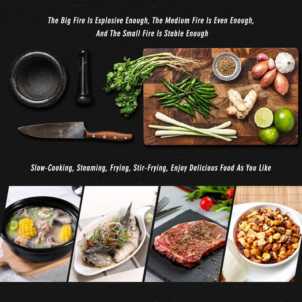 Portable Gas Stove,Cassette Stove,Max 15354BTU Single Burner Cassette Stove Piezo-Ceramic Ignition for Home Use Food Stalls and Canteens (Color : NG)