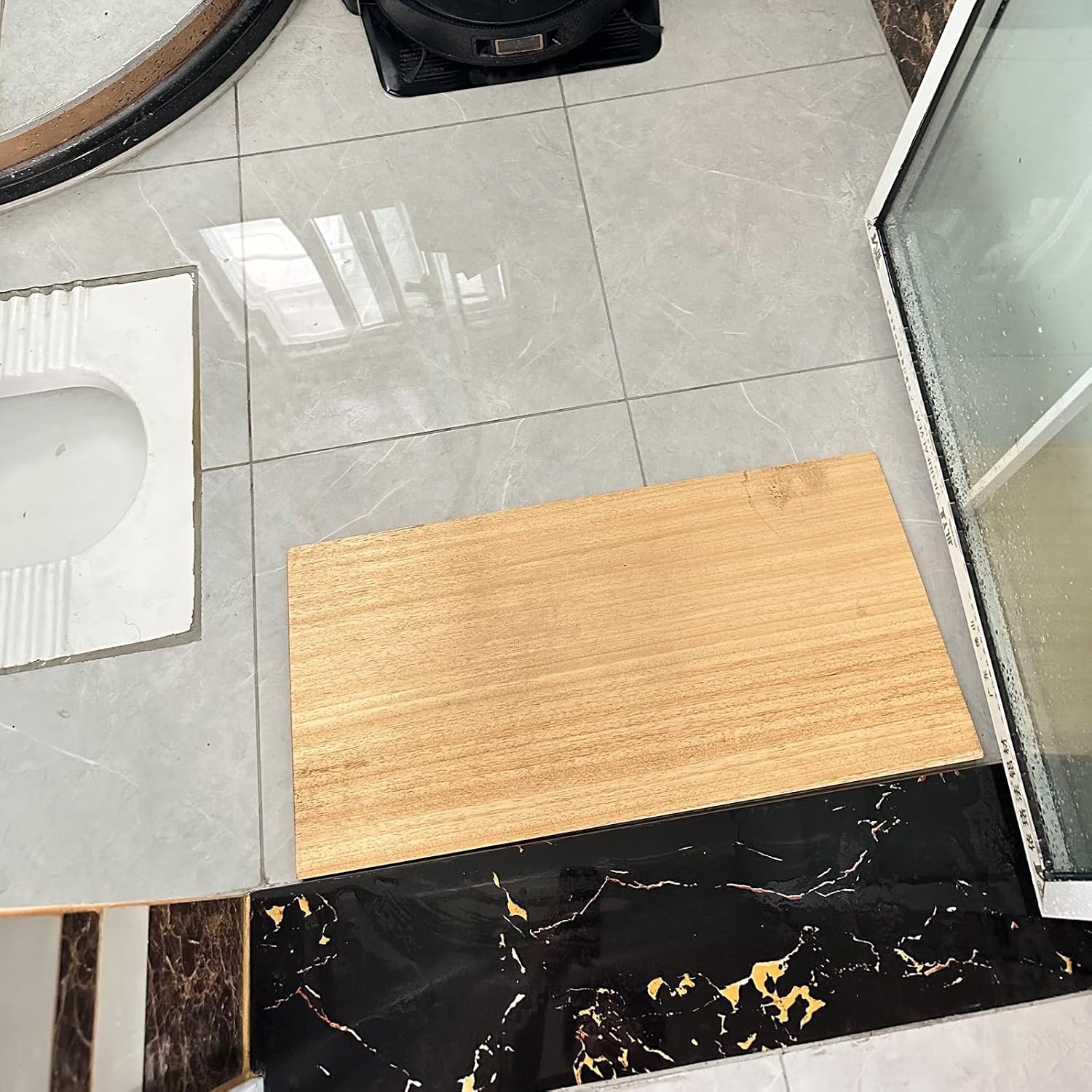 Ramp for Wheelchair for Home Steps Indoor Wooden Threshold Ramp for Front Door Portable Entry Steps Slope Ramp for Doorways Yard for Floor-Sweeping Robot (Size : 80x18x3.5cm)