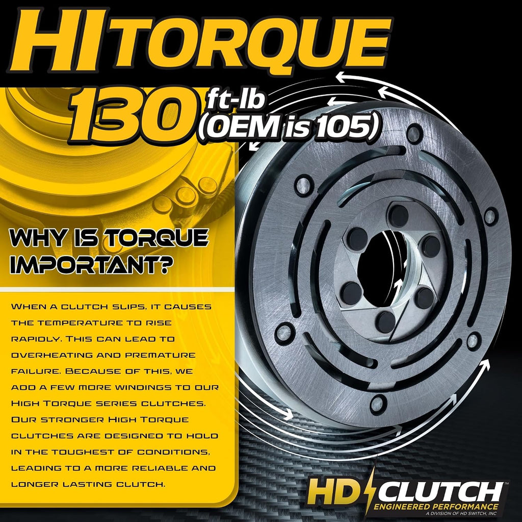 High Torque 130ftlbs (OEM 105ftlbs) BIGBearing Solid Steel Billet Pulley Electric PTO Clutch 04678300 OEM Upgrade w/Larger Replaceable Pulley Bearing fits Ariens Gravely Lawn Mower Warner
