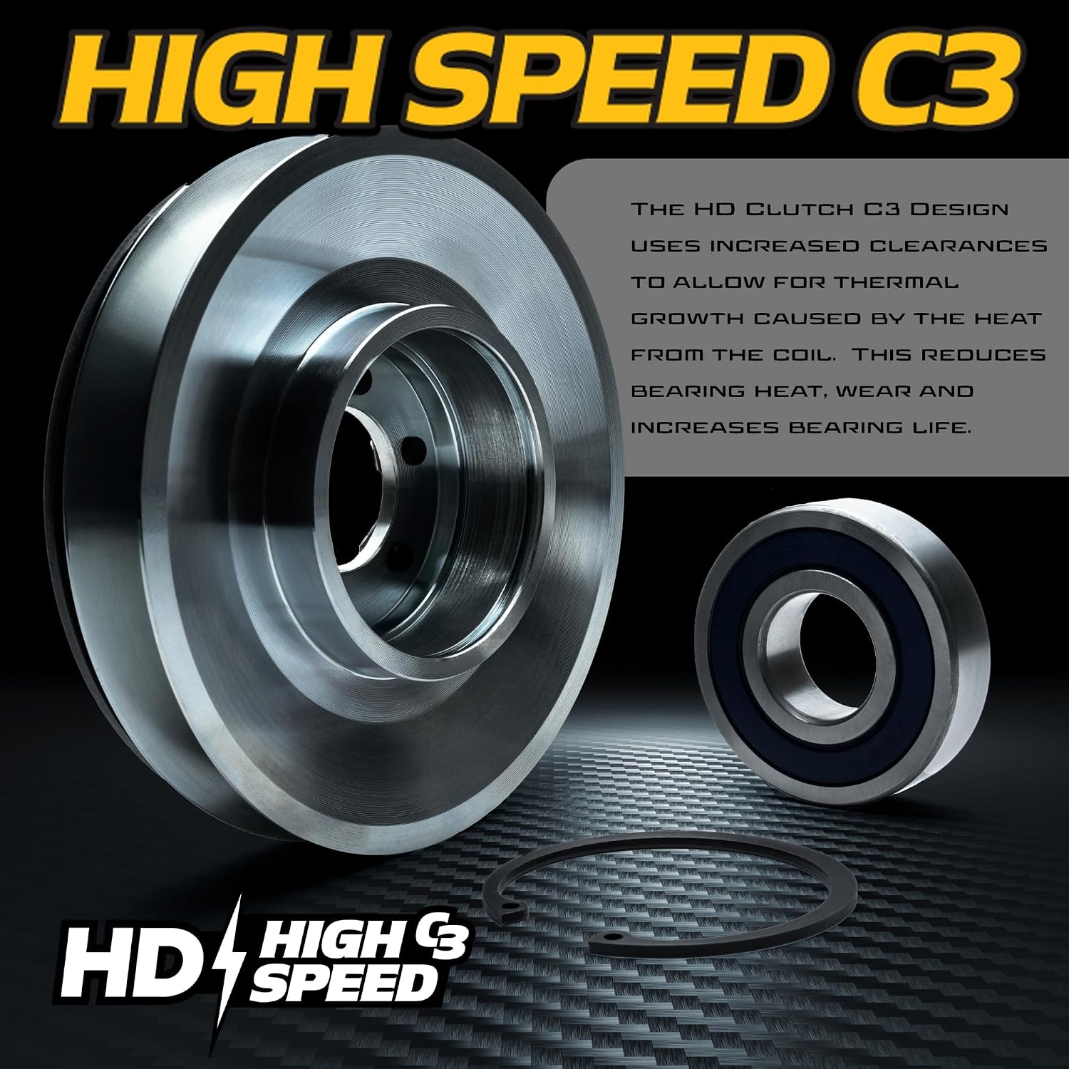 HD Switch BIGBearing HiTorq 130ftlb PTO Clutch 119-8941 5219-107 for ExMark Quest Toro TimeCutter Titan ZS5000 MX4800 MX4880 MX5060 MX5400 MX5480 MX6000 MX6080 X4850 X5450 XS4850 SX5450 ZX5400 ZX6000