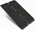 FACHNUO 4FT Wheelchair Ramp for Threshold 4-12 inches, Safe Use at Night Portable Threshold Ramps for Doorways, 800LBS Capacity, Non-Slip Durable Aluminum Alloy Folding Handicap Ramp for Home Steps