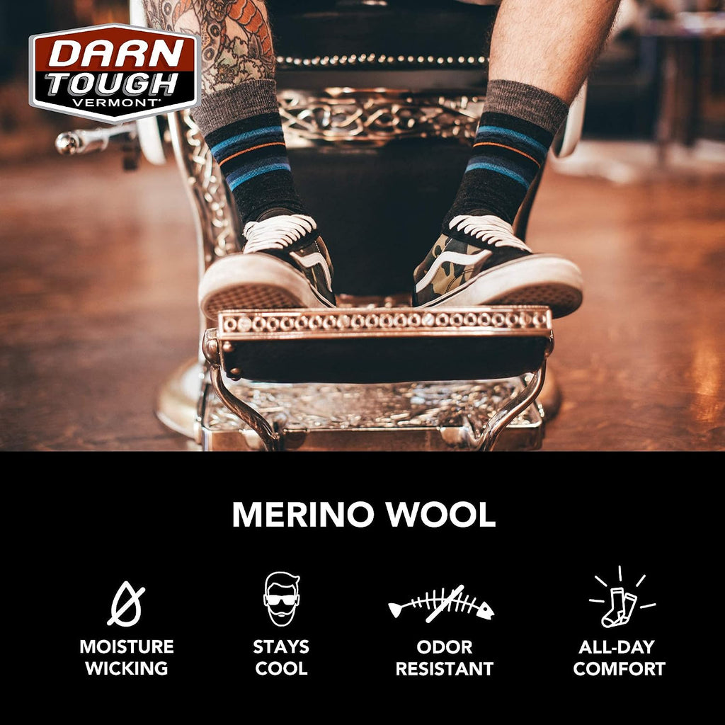 Darn Tough 1480 Men's Merino Wool Standard Mid-Calf Light Socks (6 Pack)