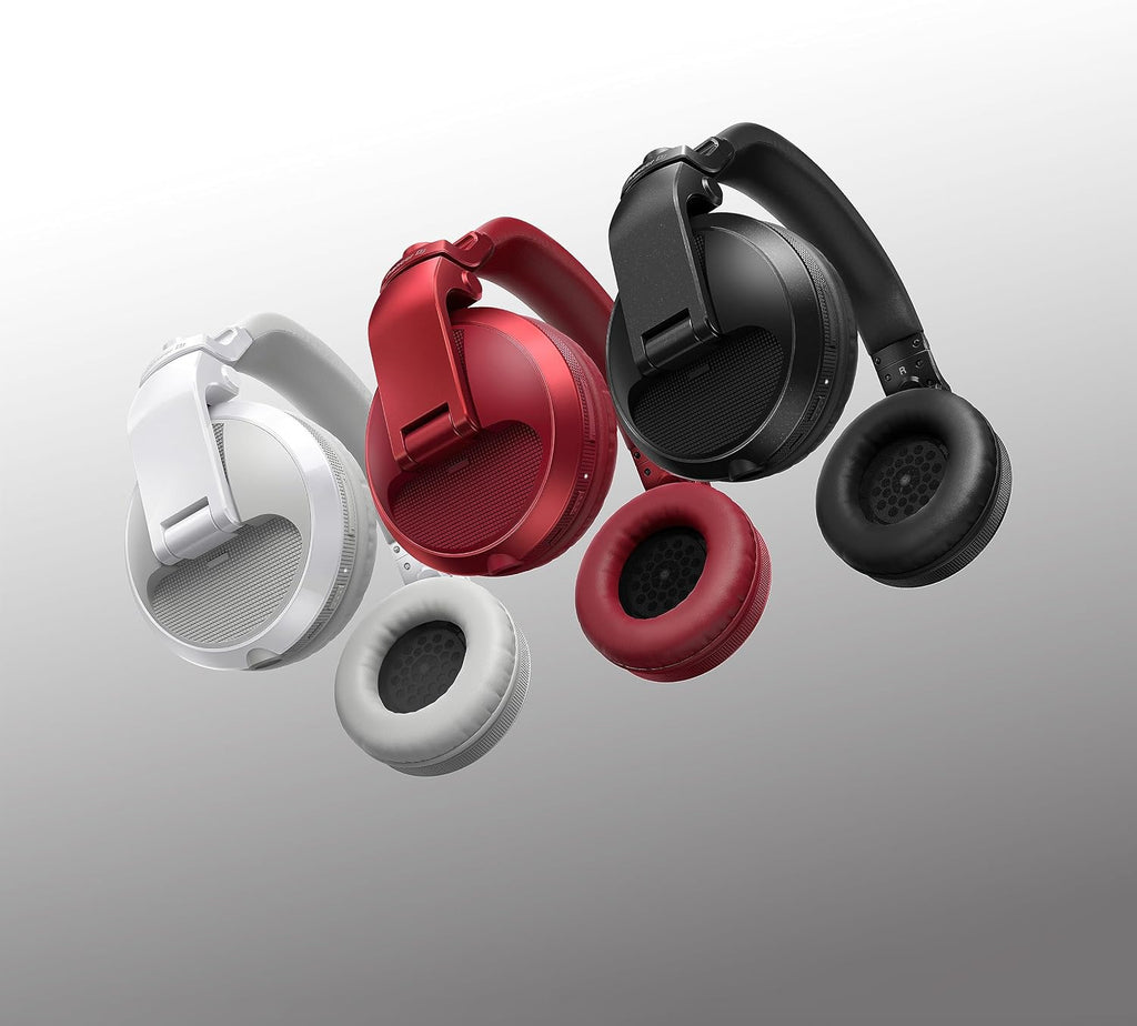 Pioneer DJ HDJ-X5BT-W Over-Ear DJ Headphones with Bluetooth, White
