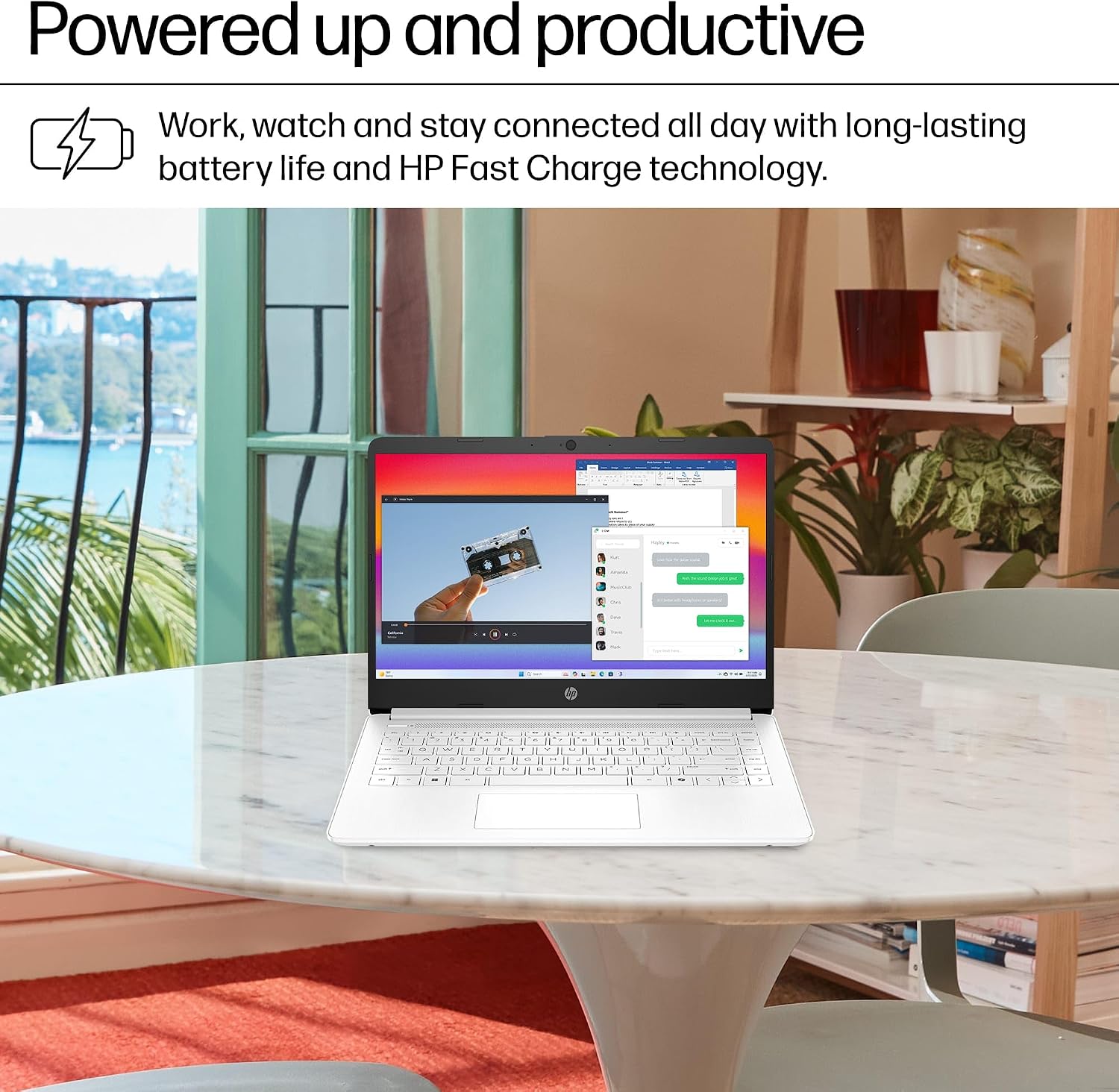 HP 14' Ultra-Light Laptop for Student & Home (1-Year Office 365, Intel Celeron N4500, 4GB RAM, 192GB Storage (64GB + 128GB SD)) 12-Hr Long Battery Life, Webcam, Wi-Fi 6, Fast Charge, Win 11 Home in S