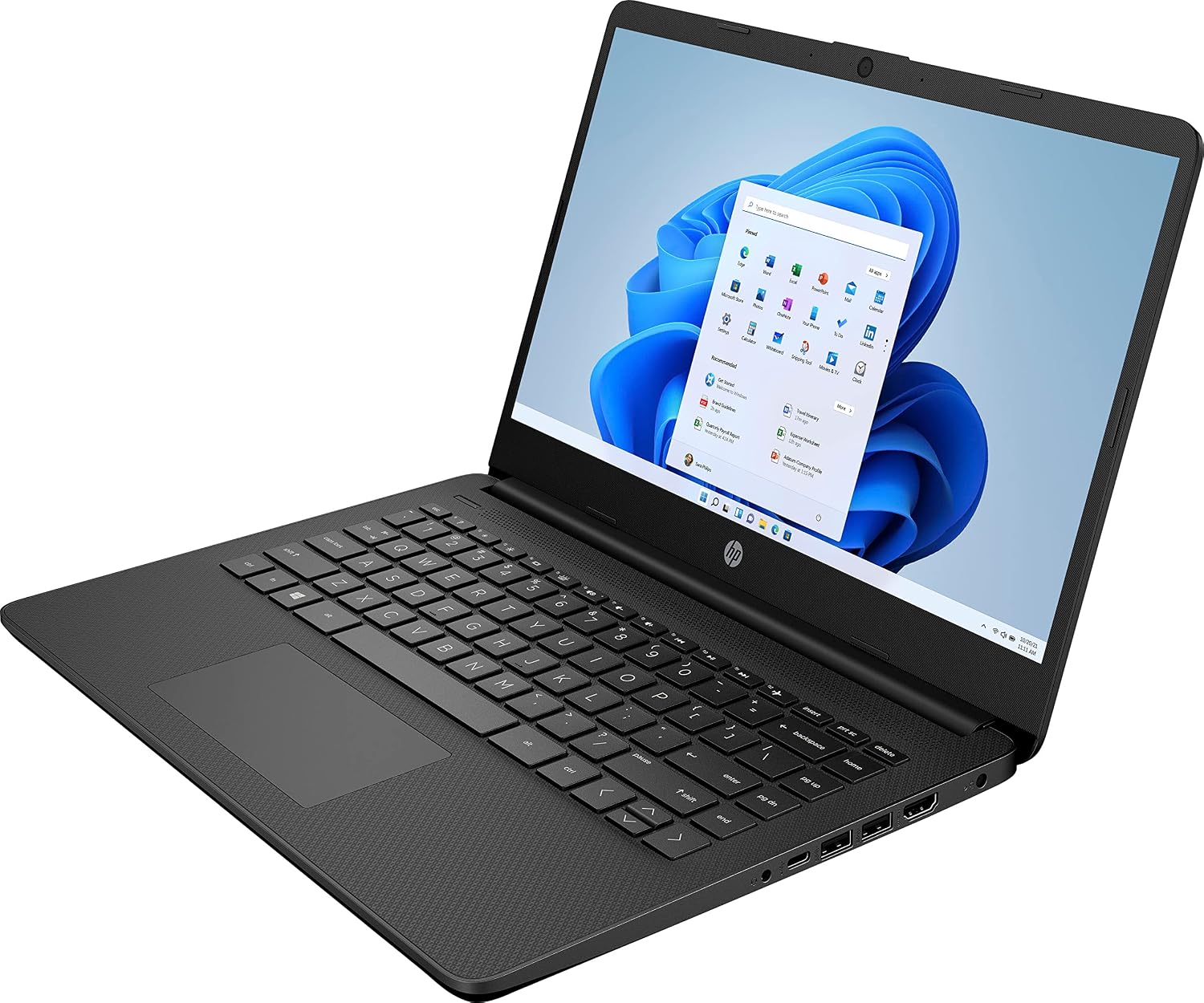 HP 14' Ultral Light Laptop for Students and Business, Intel Quad-Core N4120, 8GB RAM, 192GB Storage(64GB eMMC+128GB Micro SD), 1 Year Office 365, Webcam, HDMI, WiFi, USB-A&C, Win 11 S