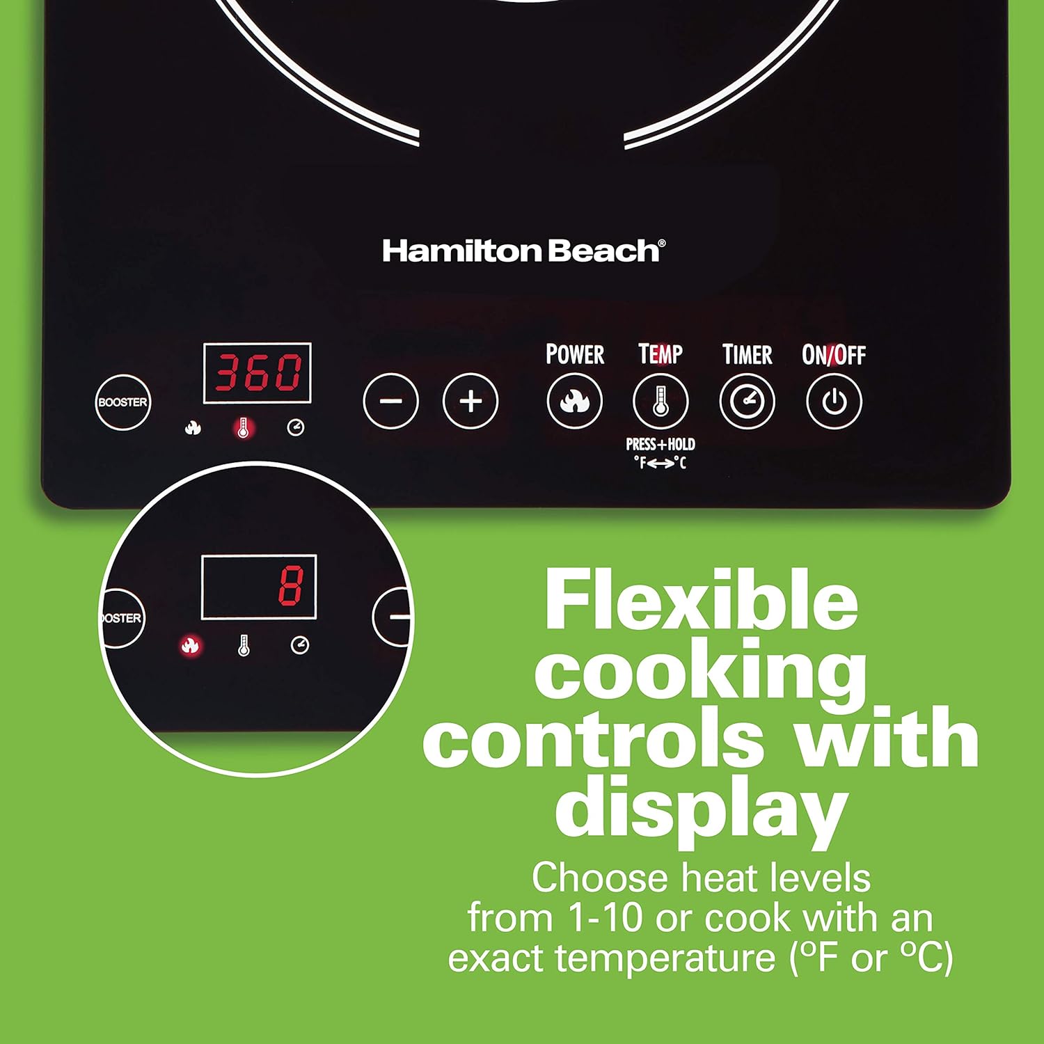 Hamilton Beach Portable Single Induction Cooktop 1800W 10 Temp Settings Black 34104 and Hamilton Beach Wave Action Blender 700W 40oz Jar 12 Functions 58148A
