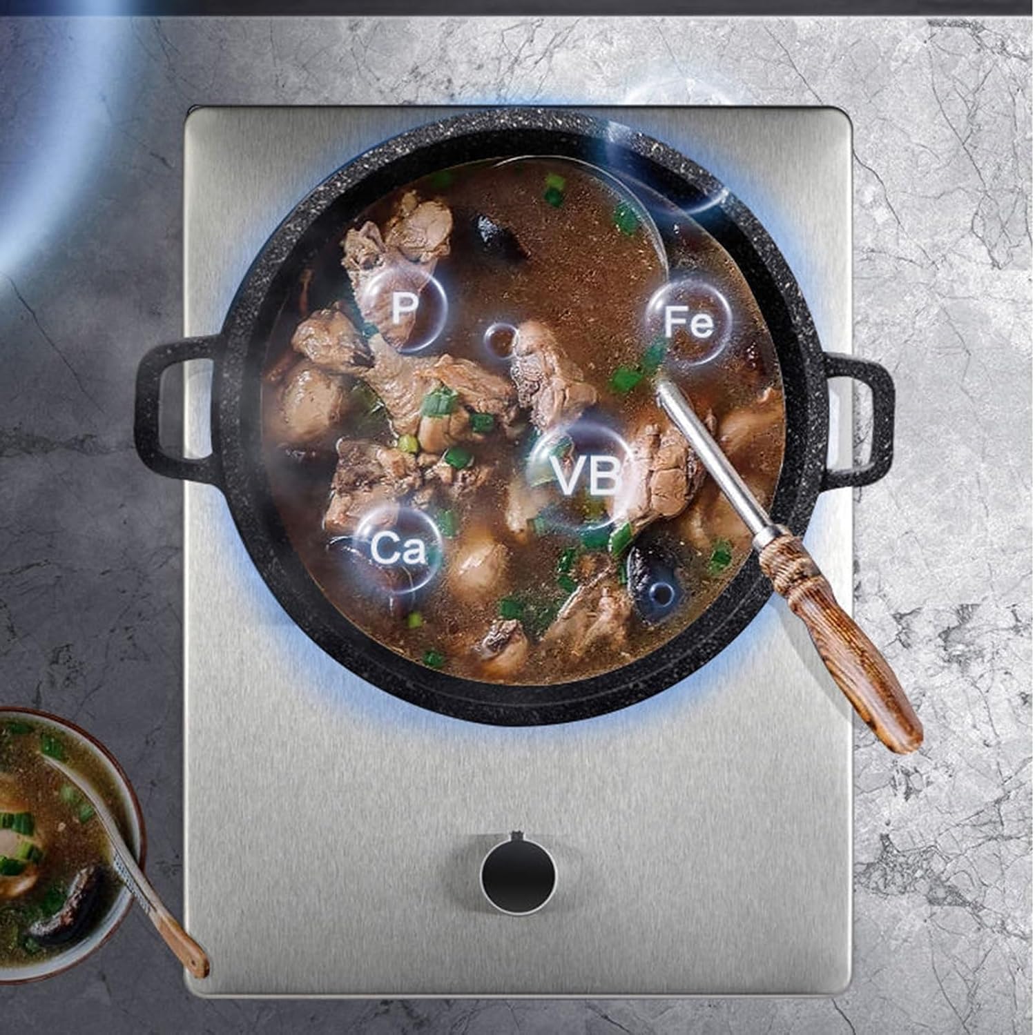 Home Gas Stove,Portable Single-burner Gas Stove,Automatic Ignition Camping Single-burner LPG/NG,Suitable for RV Apartment and Outdoor 5.2kw(LPG)