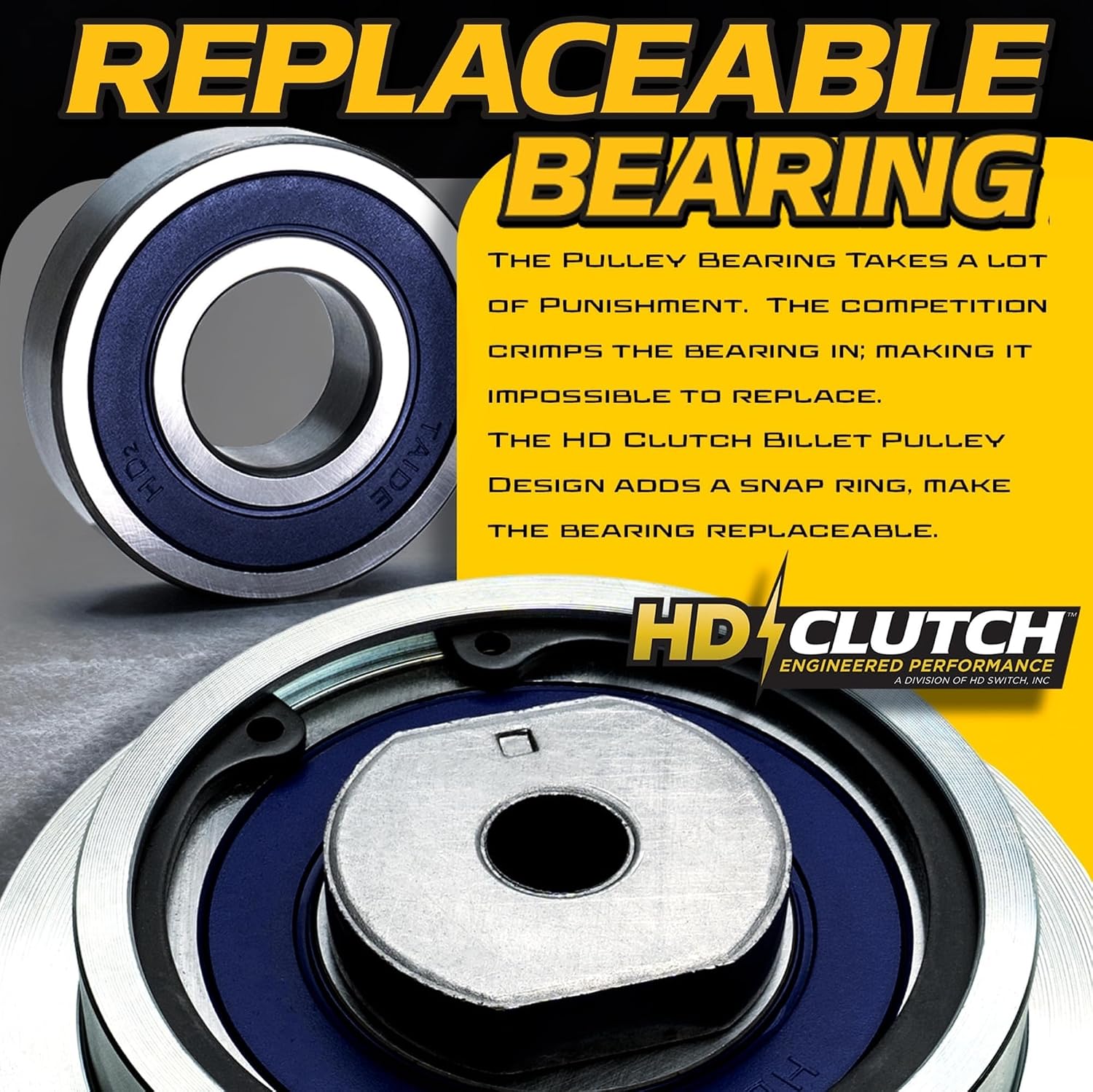 BIGBearing HiTorque 130ftlb (OEM 105) Solid Steel Billet Pulley Clutch 917-04174A & PTO Switch 925-04258A 925-04175A 925-3233A for Cub Cadet Troy-Bilt MTD Craftsman White 5219-51 5219-64 5219-79