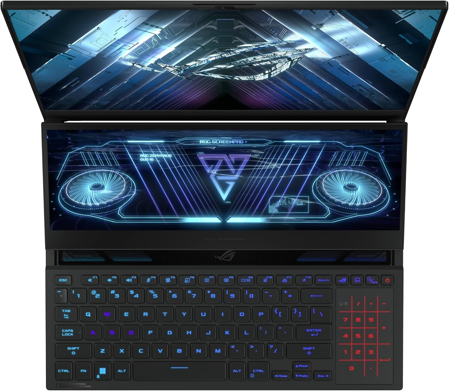 ASUS ROG Zephyrus Duo 16 GX650RW Gaming/Entertainment Laptop AMD Ryzen 9 6900HX 32GB RAM 1TB SSD NVIDIA GeForce RTX 3070 Ti 16' (2560x1600) QHD+ Display Windows 11 Pro (Renewed)