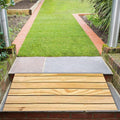 Floor Transition Strip Walkers Entry Ramp, Door Threshold Ramp Wood, Outdoor Garden Patio Step Stair Ramp for Wheelchairs/Motorbike/Dogs/Elderly, Non Slip Curb Ramps Entry Ramp ( Size : 40x30x8cm (15.