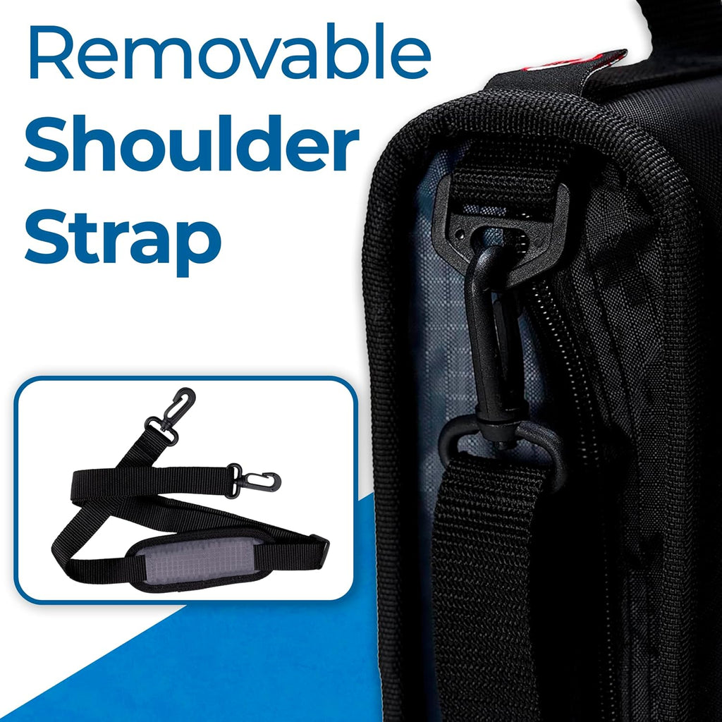 Case-it Universal Zipper Binder | 2-Inch O-Rings, 13-Inch Laptop/Tablet Padded Pocket, 400 Sheet Capacity, Multiple Storage Pockets & Shoulder Strap | School & Office Organizer | LT-007 Lavender