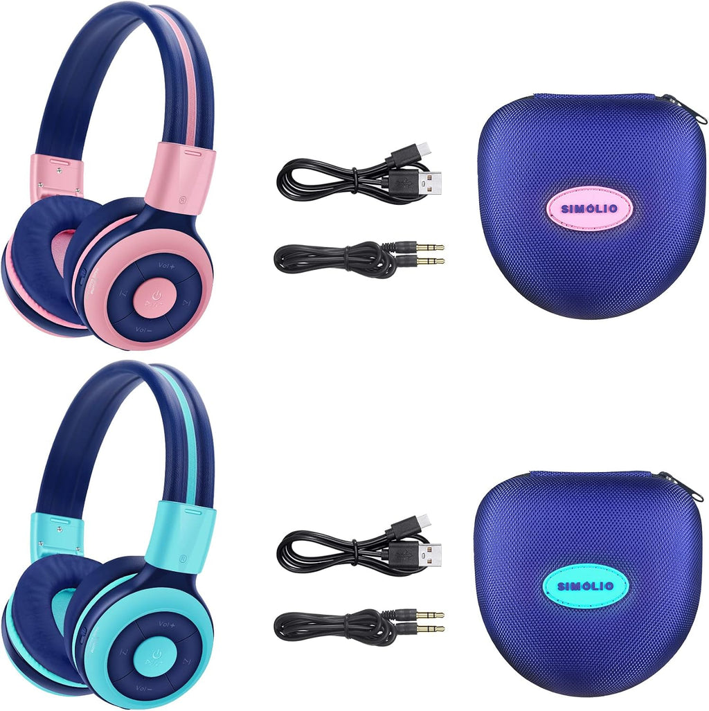 SIMOLIO Wireless IR Headphones for Car DVD and Bluetooth Headphones for Kids, Infrared Headsets Compatible with Honda Odyssey & uConnect VES & Dodge Grand Caravan & Chevy Suburban 2006-2022