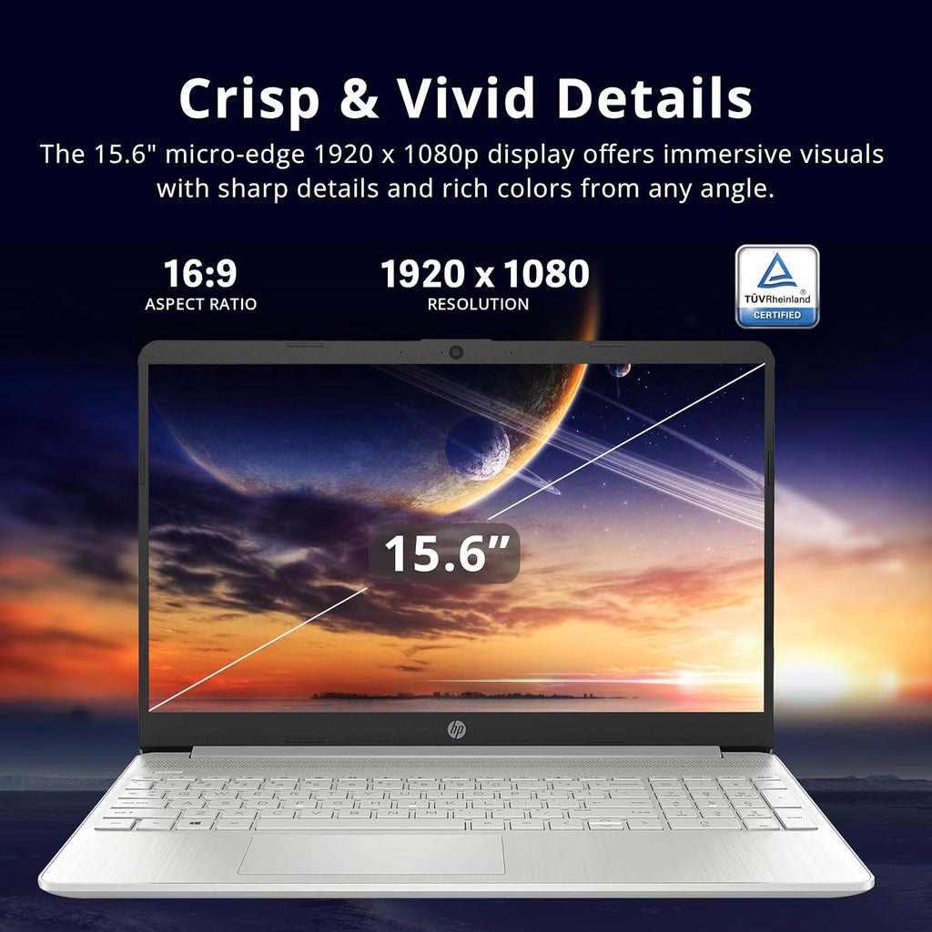 HP 15.6' FHD Laptop, AMD Ryzen 3-3250U Processor, 16GB RAM, 416GB Storage(256GB SSD + 160GB Docking Station Set), AMD Radeon Graphics, Numeric Keypad, 720p HD Webcam, WiFi, Windows 10S, Silver