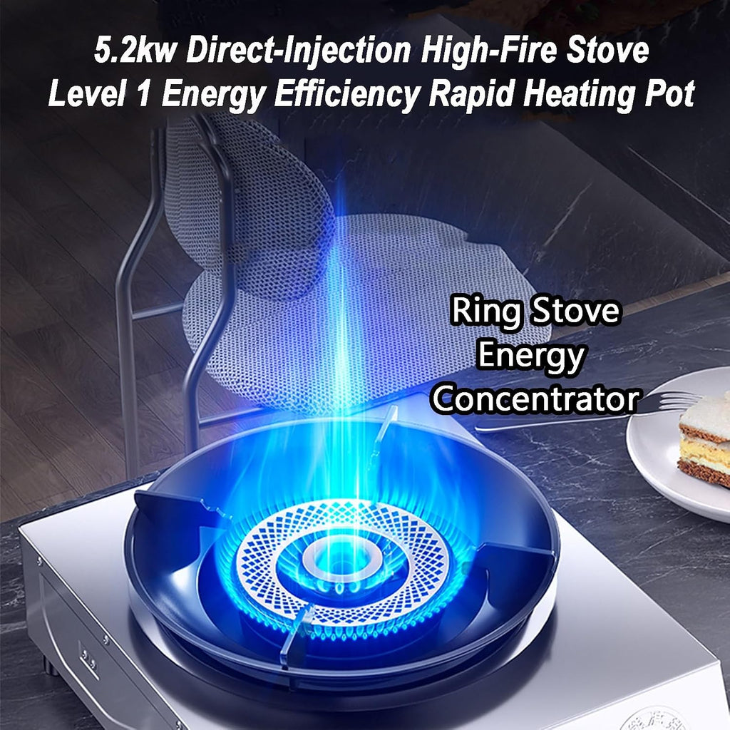 Gas Cooker,5.2kW Tabletop gas Stove,Single-Burner High-Fire cooker,Suitable for Camping Restaurants Home(LPG)