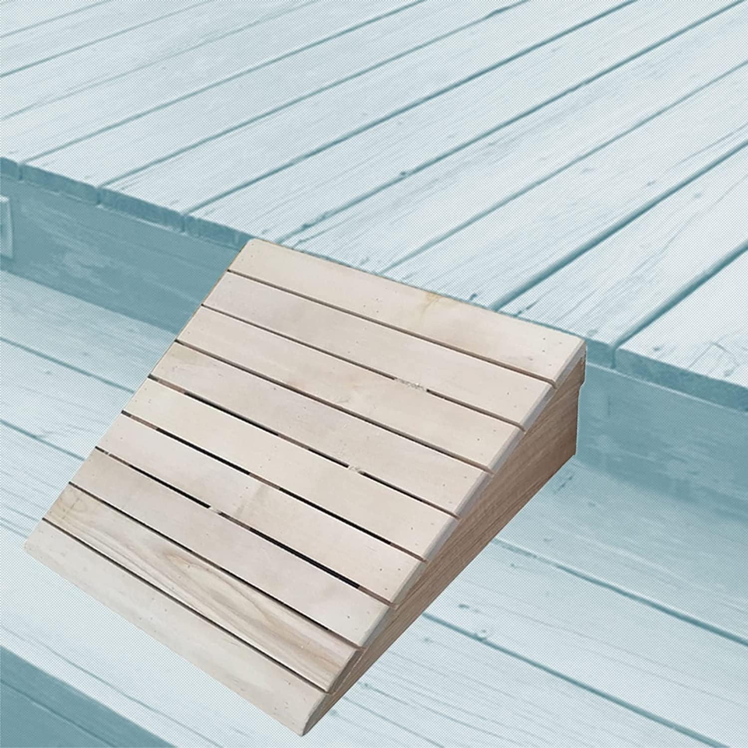 Wooden Transition Ramp for Front/Back Door Steps, Porch Entrance Threshold Ramps (Size : 12cm/4.7inch)