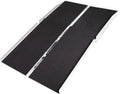 4' Portable Wheelchair Ramp for Home Steps, 600 lb, Scooter, Silver Spring