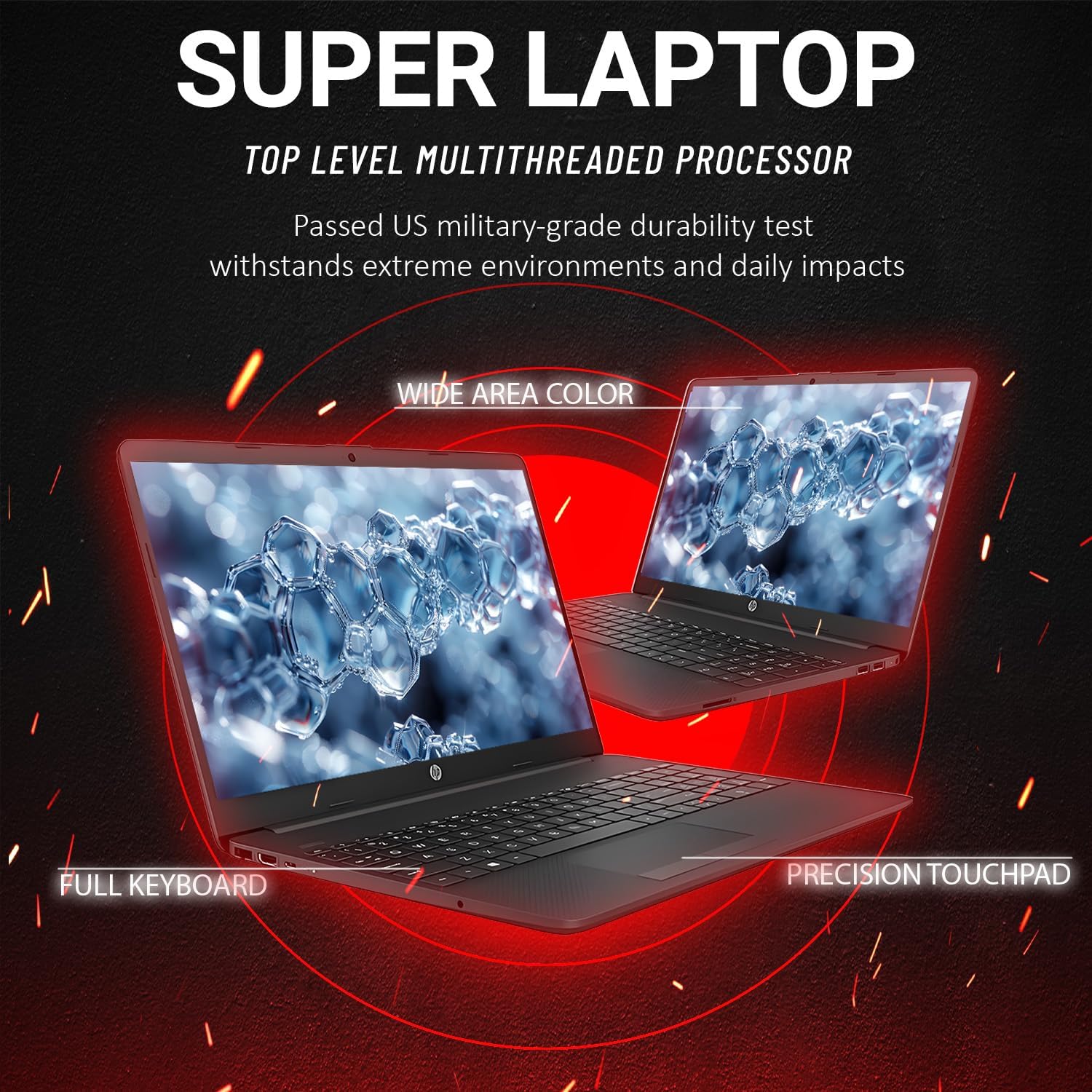 HP 2025 Latest 15.6' Business and Student Laptop, AMD Ryzen 5 7530U (Outperforms i7-1165G7), 32GB RAM, 1TB SSD, Ultra Quiet Design, Long Battery Life, Windows 11 Pro with Microsoft Office, WOWPC USB