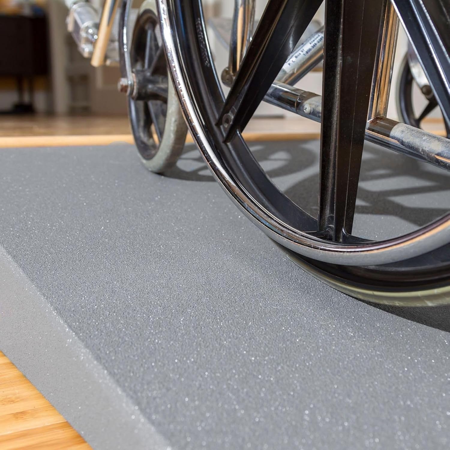 VersaRamp 6' Rise Lightweight Foam Threshold Ramp, Portable Access for Wheelchairs and Mobility Scooters at Doors, Curbs and Steps, 800 Lb Capacity