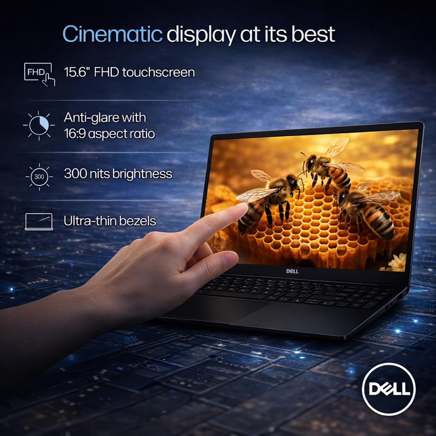 Dell Inspiron 15.6' FHD Touchscreen Business Laptop, 13th Gen Intel Core i5 (Beat i7-1250U), 32GB RAM, 1TB SSD, Win 11, Office 365 for Web, USB-C, no Mouse