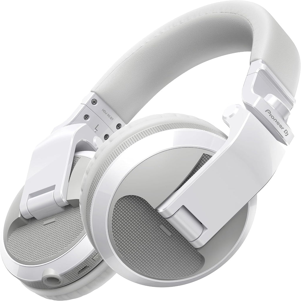 Pioneer DJ HDJ-X5BT-W Over-Ear DJ Headphones with Bluetooth, White