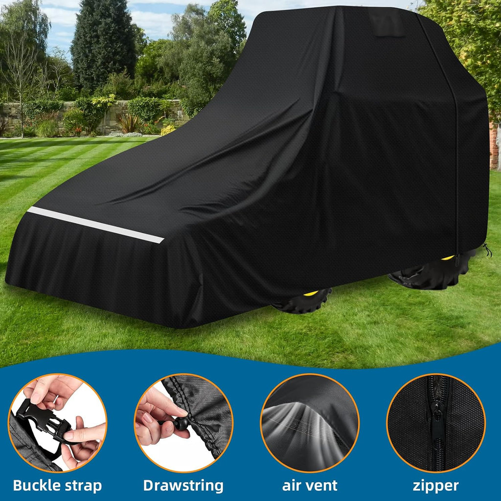 Tractor Cover Large,600d Oxford Cloth for John Deere 1,2,3 Series 1025r 2320 2720 3520, Kubota and Mahindra with Backhoe,Waterproof Uv Resistant & Dustproof, (189 L X 76 W X 86 H in)