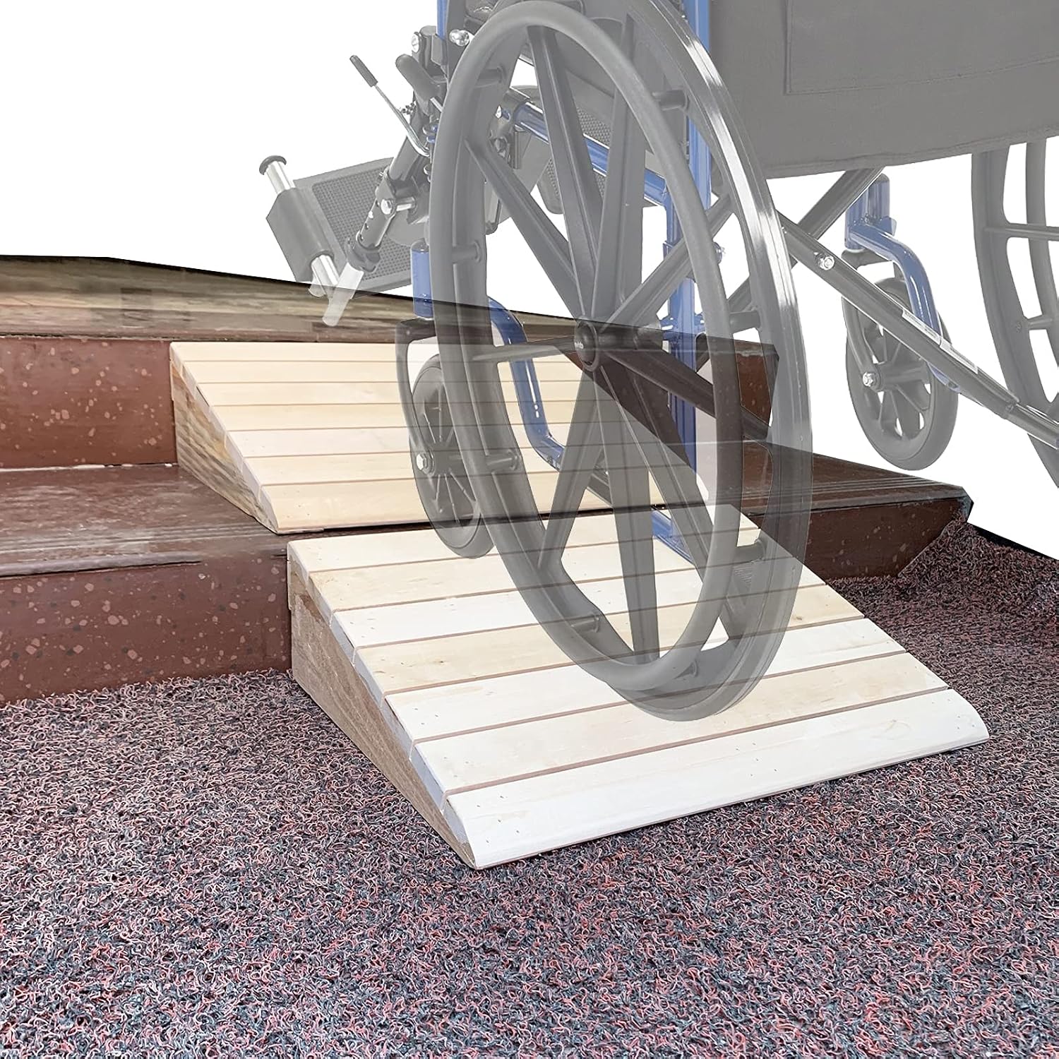 Non-Slip Garage Door Ramp 3inch/4inch/5inch/6inch Rise,Portable Handicap Threshold for Curb,Garden,Steps,Elderly,Wheelchairs (Size : 15cm/5.9in)