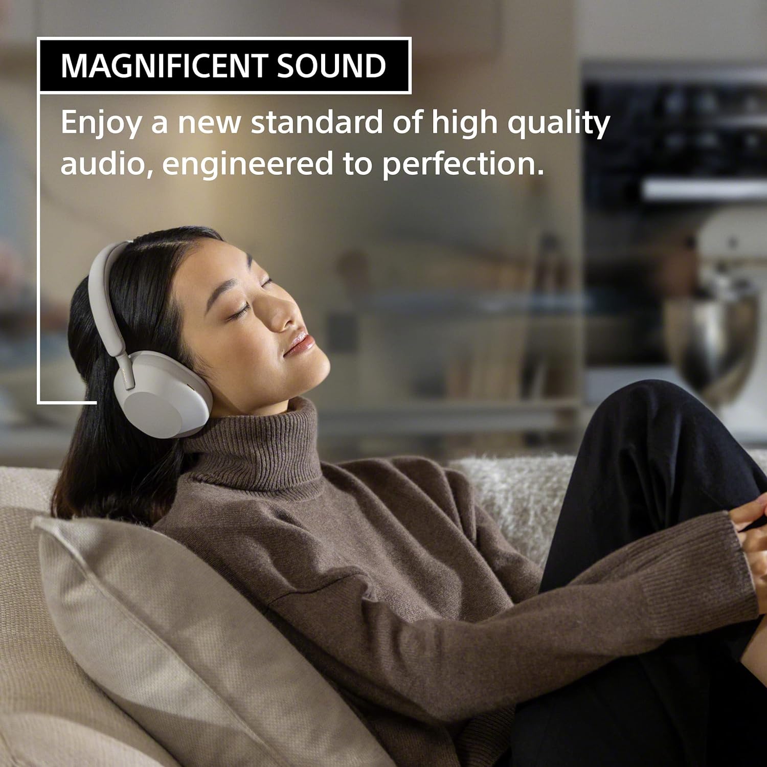Sony WH-1000XM5-BLACK Wireless Over-Ear Noise Canceling Headphones - Black with 2 Year Amber Protection Plan (2022)