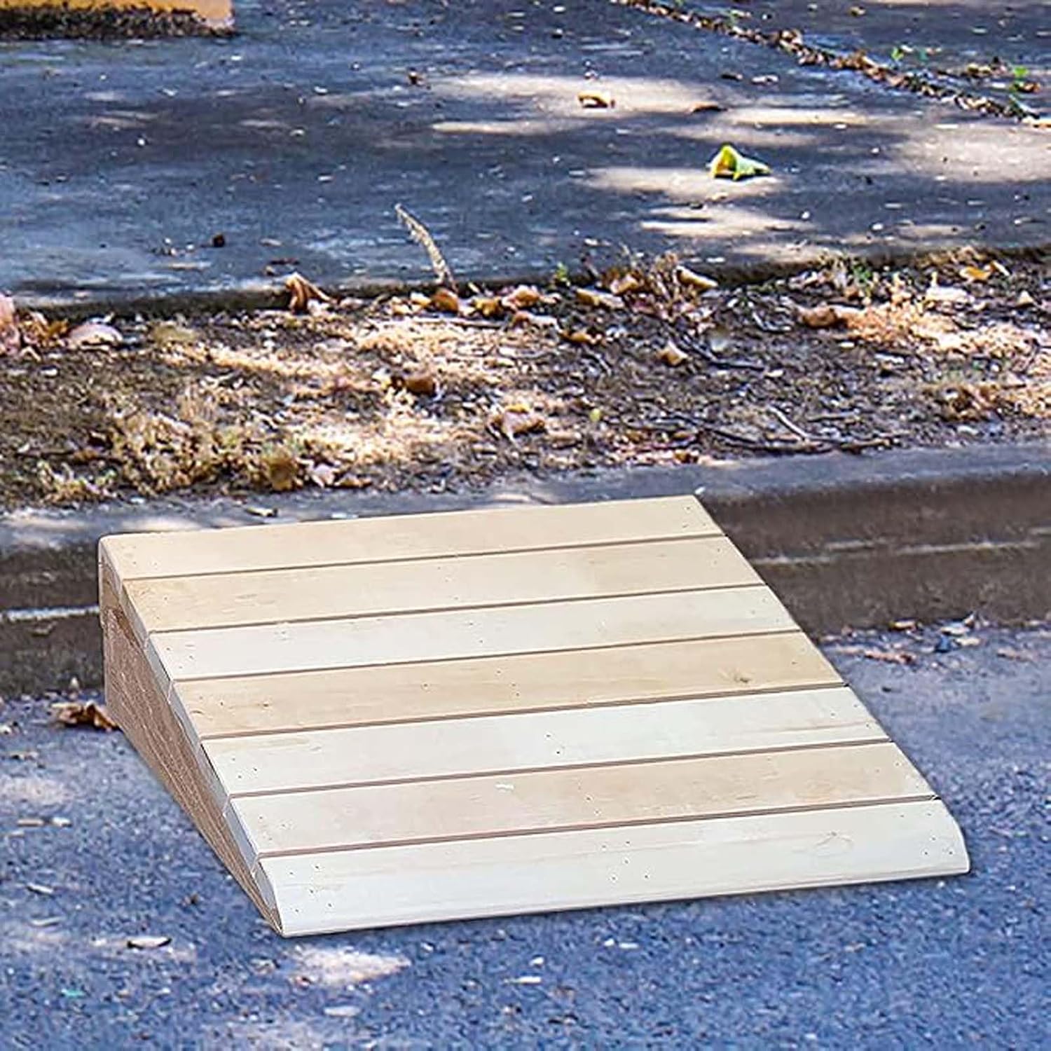 Portable Threshold Ramps 35.4x13x5in, Wooden Threshold Ramps, Portable Access Ramps, Barrier-Free Lightweight, for Wheelchair Scooter Walkers Car Motorcycle