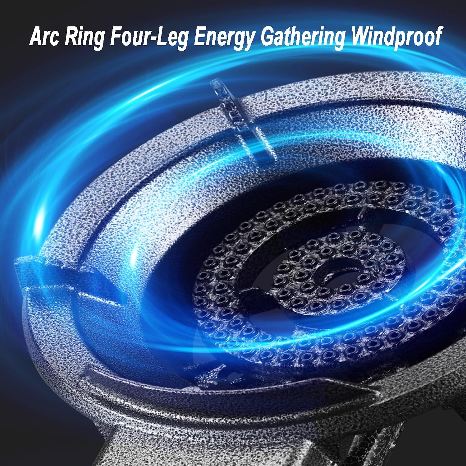 Gas Stove 1 Burner,7KW Household Low-Pressure Liquefied Gas Stove,Integrated Black Cast Iron Pot Rack,Energy-Saving and Gas-Saving,Suitable for Home Use
