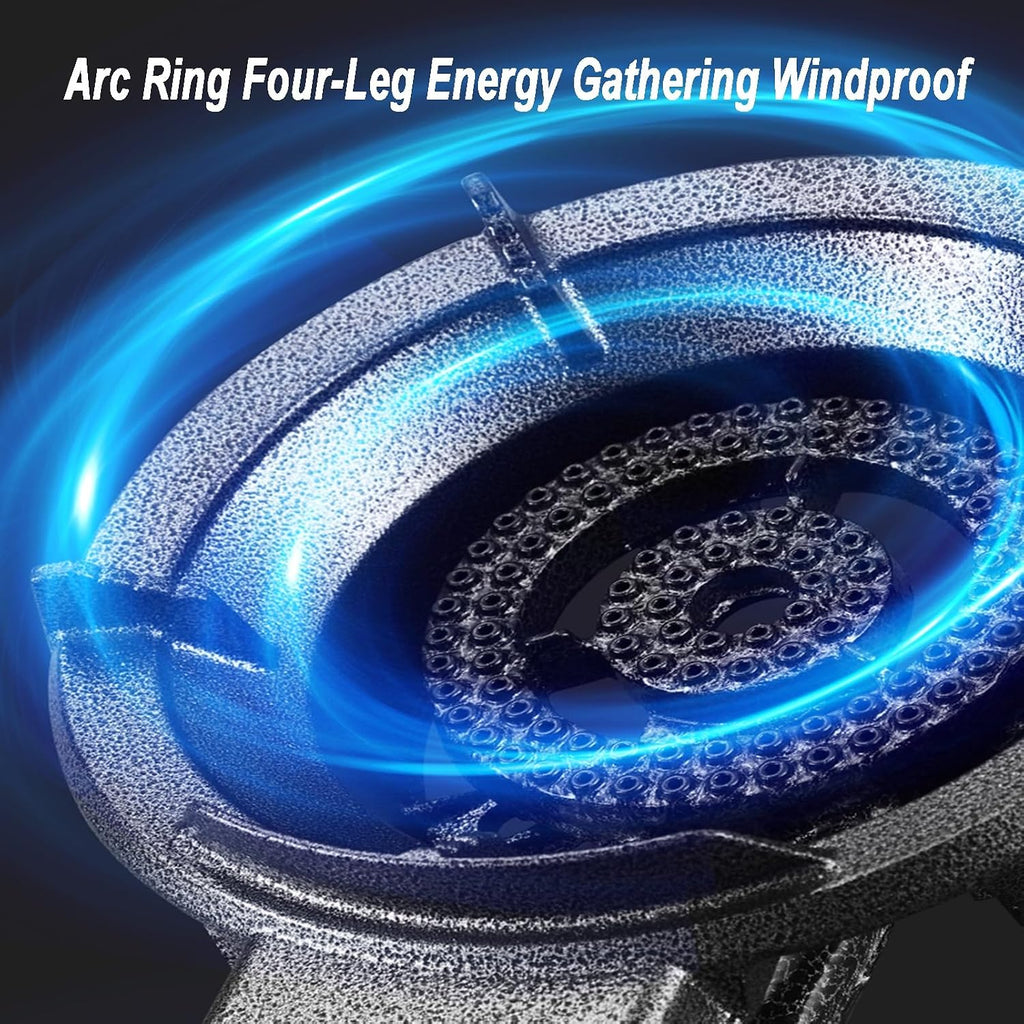 Gas Stove Single Burner Stove,4.5KW Gas Stove Kitchen Countertop Stove,Black Cast Iron Pot Rack,Household Liquefied Gas Stove,Energy Saving and Gas Saving