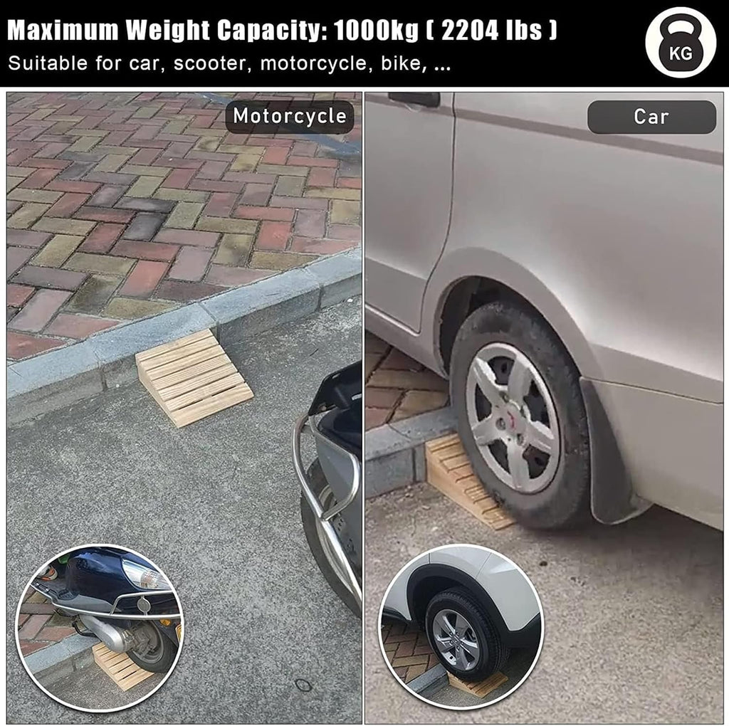 Ramps Threshold Ramp, Threshold Ramp Wooden, Front Door Step Slope, Curb Ramp for Wheelchairs, Mobility Scooters, Power Chairs(90x45x18cm/35.4x17.7x7in)