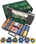 Bullets Playing Cards | Professional Poker Set Richie | 300 Ceramic Poker Chips (10 g) with Premium Carrying Case – Casino Poker Set for Texas Hold'em