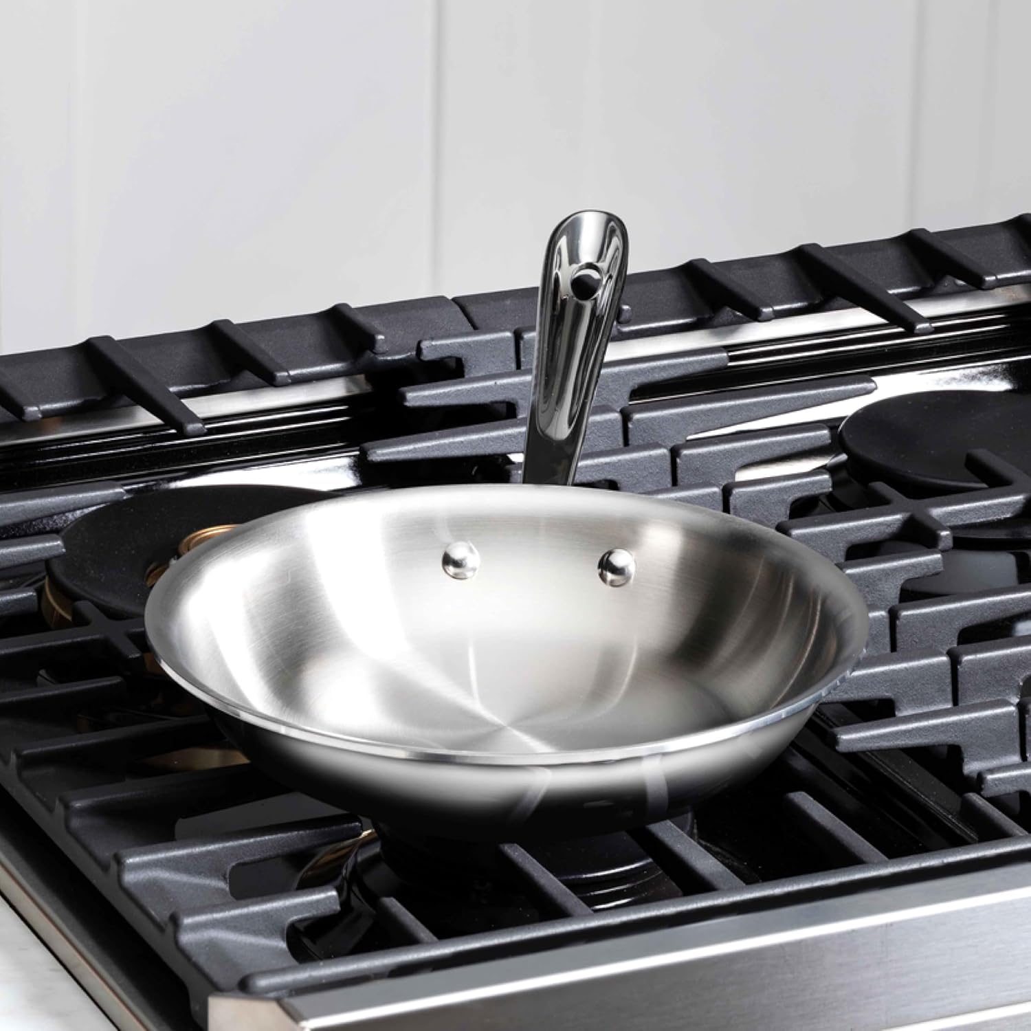 All-Clad D3® Stainless Steel 10 inch Frying Pan Covered- Made in the USA- The Original Bonded Professional Cookware- Oven Safe & Induction Compatible