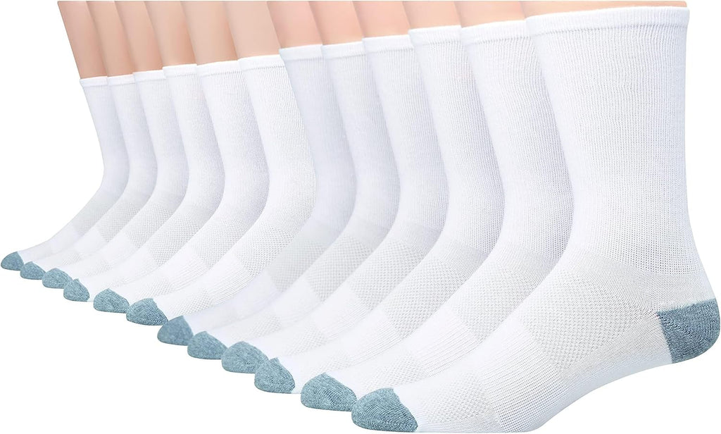 Hanes Men's Socks, Active Cool X-temp Lightweight Moisture-wicking Cushioned Ankle, Crew and No Show, 12 and 14 Pair Packs