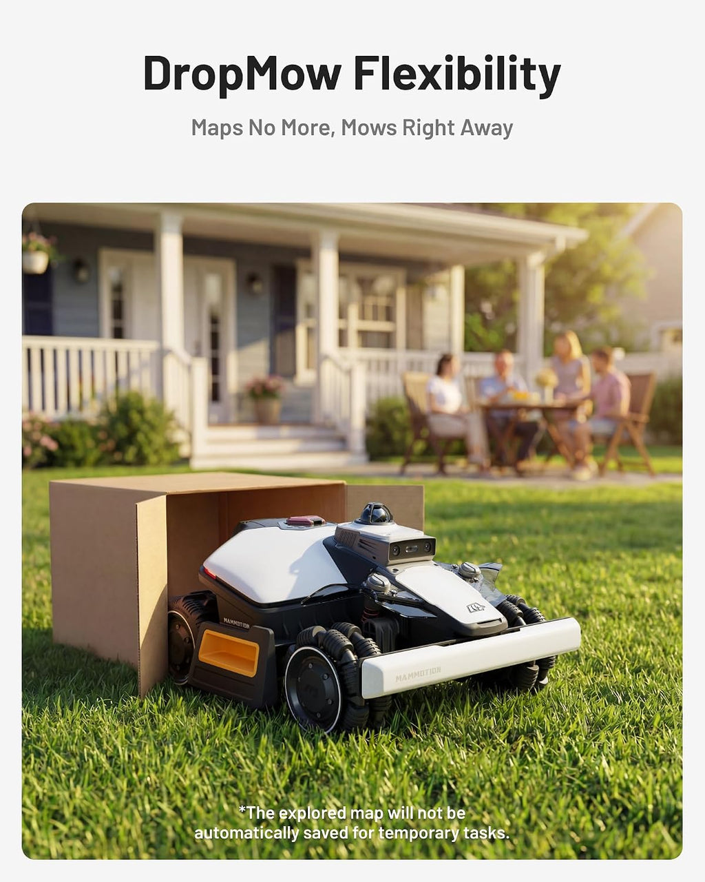 (2026 Upgrade) Mammotion LUBA mini 2 AWD 1500H Robot Lawn Mower, for 0.37 Acres, 360° LiDAR+Dual-Camera AI Vision, 80% Slope, DropMow, 20 Multi-Zone Management, Cutting Height 2.2'-4.0'