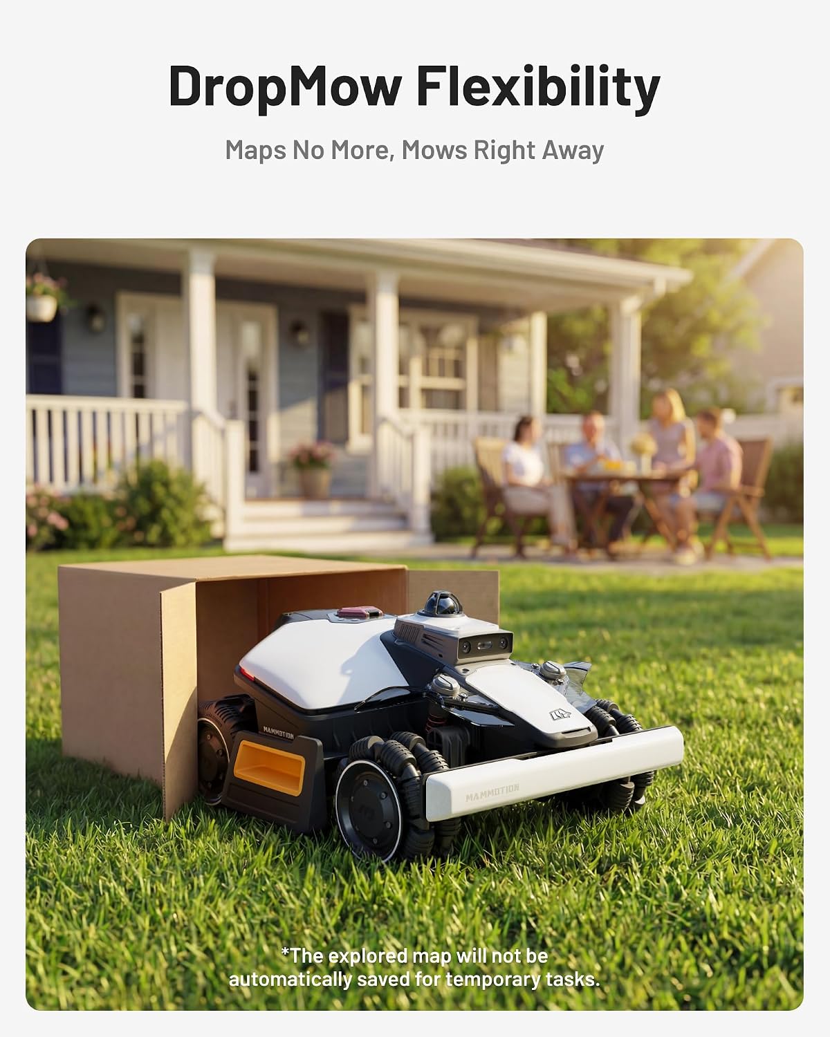 (2026 Upgrade) Mammotion LUBA mini 2 AWD 1500H Robot Lawn Mower with Garage, for 0.37 Acres, 360° LiDAR+Dual-Camera AI Vision, 80% Slope, DropMow, 20 Multi-Zone Management, Cutting Height 2.2'-4.0'
