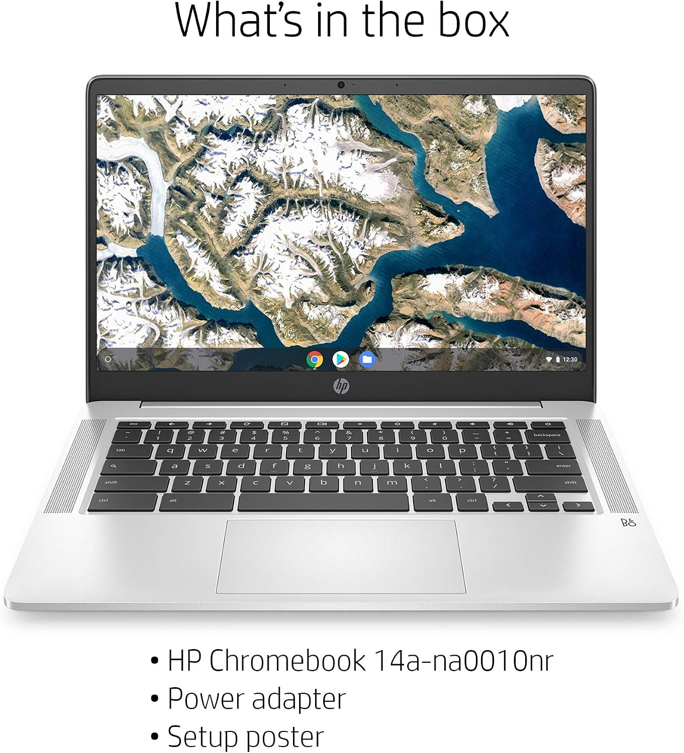 HP Chromebook 14-inch HD Laptop, Intel Celeron N4000, 4 GB RAM, 32 GB eMMC, Chrome (14a-na0010nr, Mineral Silver) (Renewed)