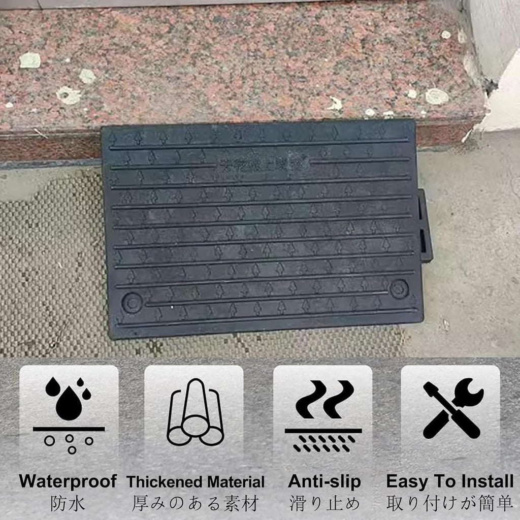 Rubber Kerb Ramps,Curbside Driveway Ramp,Doorway Curb Ramps,Durable And Easy To Install,Suitable For Vehicles,Wheelchairs,Warehouses,Motorcycles,Door Thresholds(50*32*9cm/19.6*12.6*3.5in)
