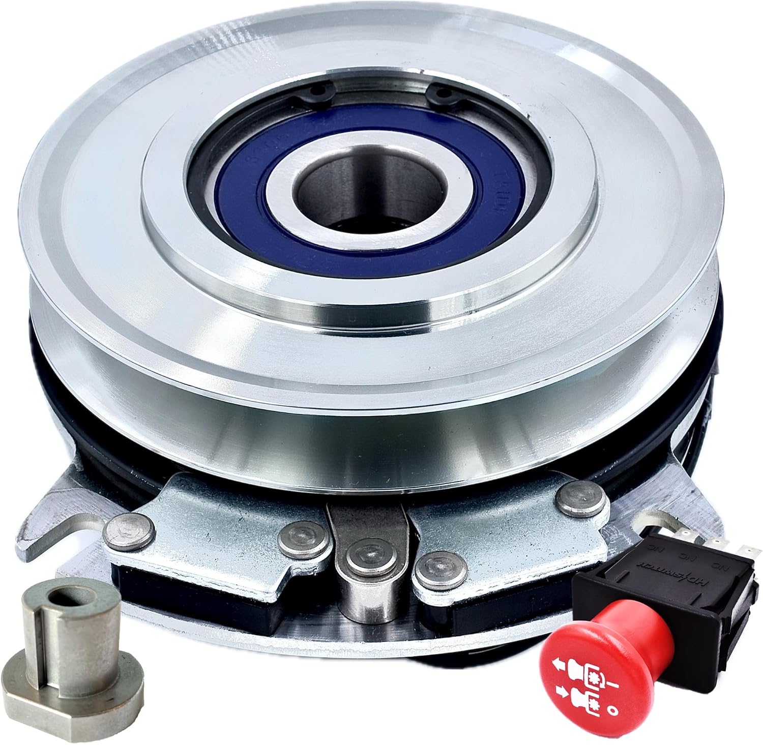 HD Switch BIGBearing HiTorque 210ftlb Billet Pulley Blade Clutch 2721337 & 20A PTO Switch 2721505 fits Bobcat Predator Predator Pro ProCat Pro Cat ZT 5218-65 5218-165 5218-225 Bunton Ryan Ransomes