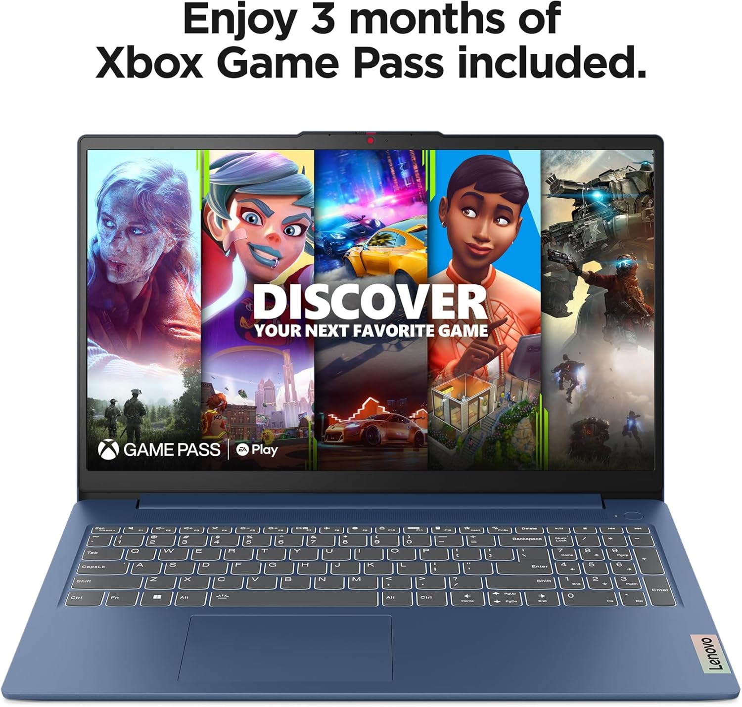 Lenovo IdeaPad Slim 3 - Everyday Laptop - Lightweight - Windows 11-15.6' FHD - 8GB Memory - 256GB Storage - AMD Ryzen 5 7520U - Abyss Blue