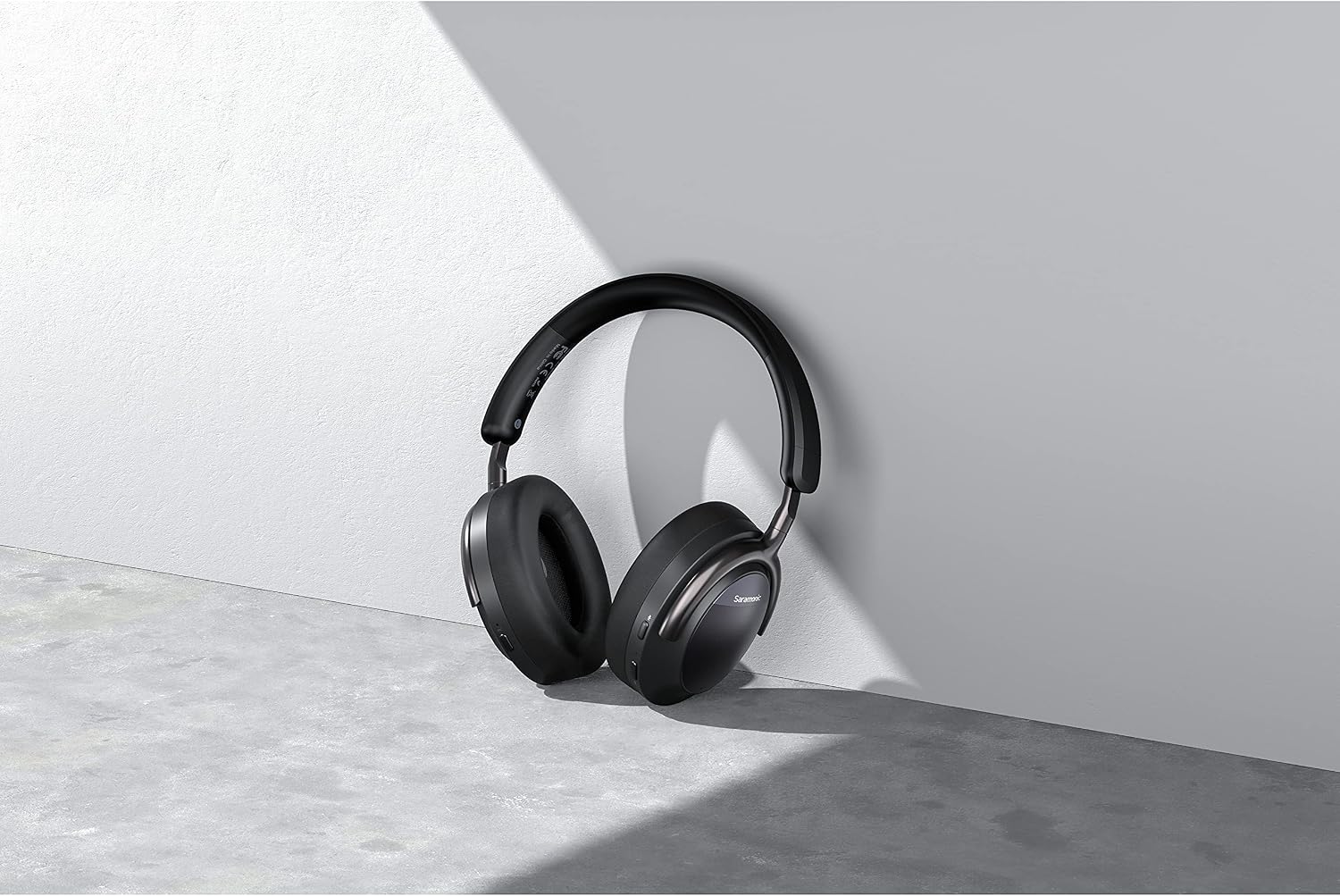 Saramonic SR-BH900 | Advanced Wireless Bluetooth 5.0 ANC and CVC 8.0 Noise-Cancelling Over-Ear Headphones with 40mm Drivers and Leather Earpads