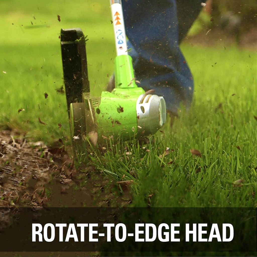 Greenworks 40V 13' Cordless String Trimmer / Edger, 2.0Ah Battery and Charger Included