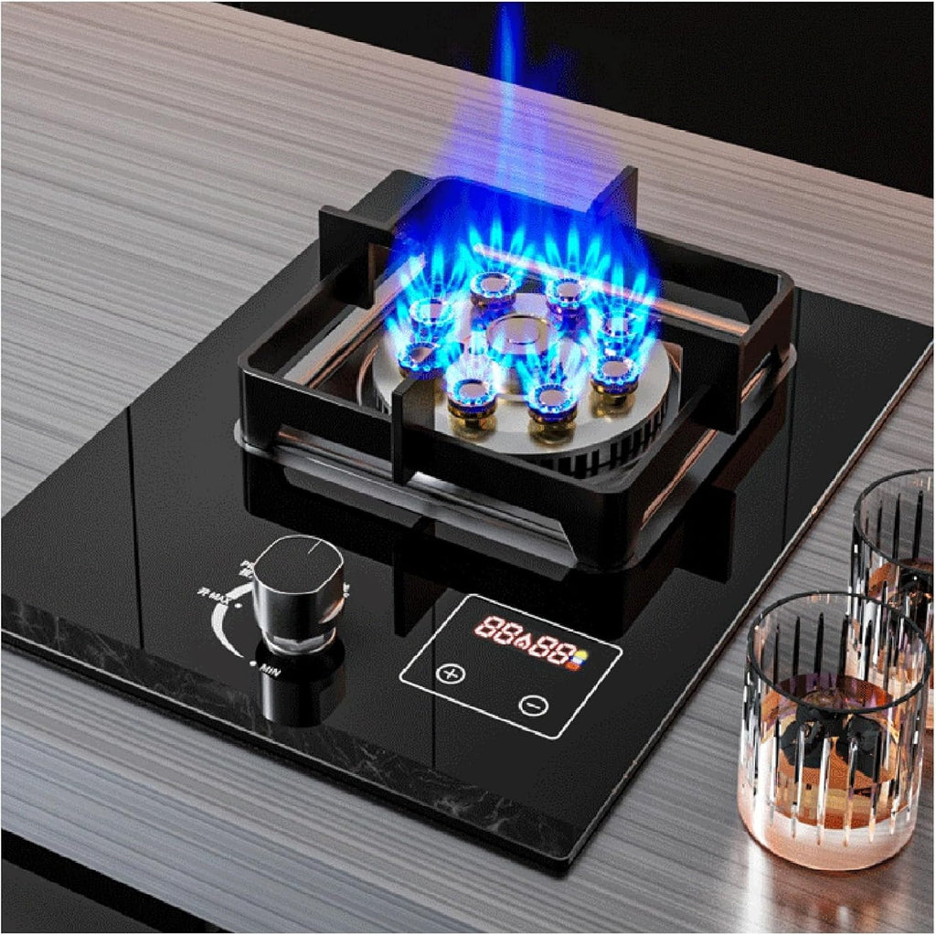 1 Burner Propane Stove,Portable Gas Stove,Max 17742.4BTU Tempered Glass with Pulse Electronic Ignition for Indoor Kitchen and Apartment (Color : NG)