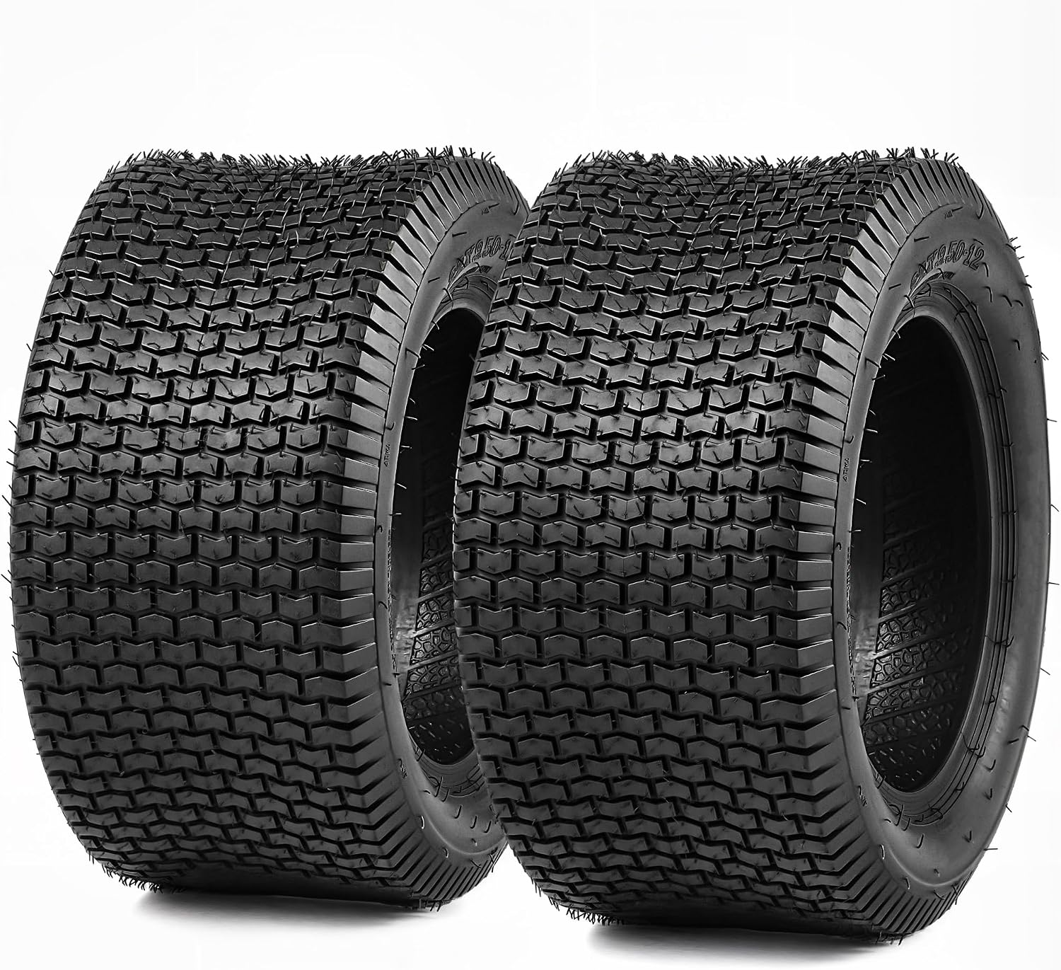 YITAMOTOR 22x9.50-12 Lawn Mower Tires (Set of 2), 4 Ply Tubeless Tractor Turf Tire, 22x9.50x12 Lawnmower Tires Fits Most Lawn & Garden Vehicle, 1340LBS Capacity