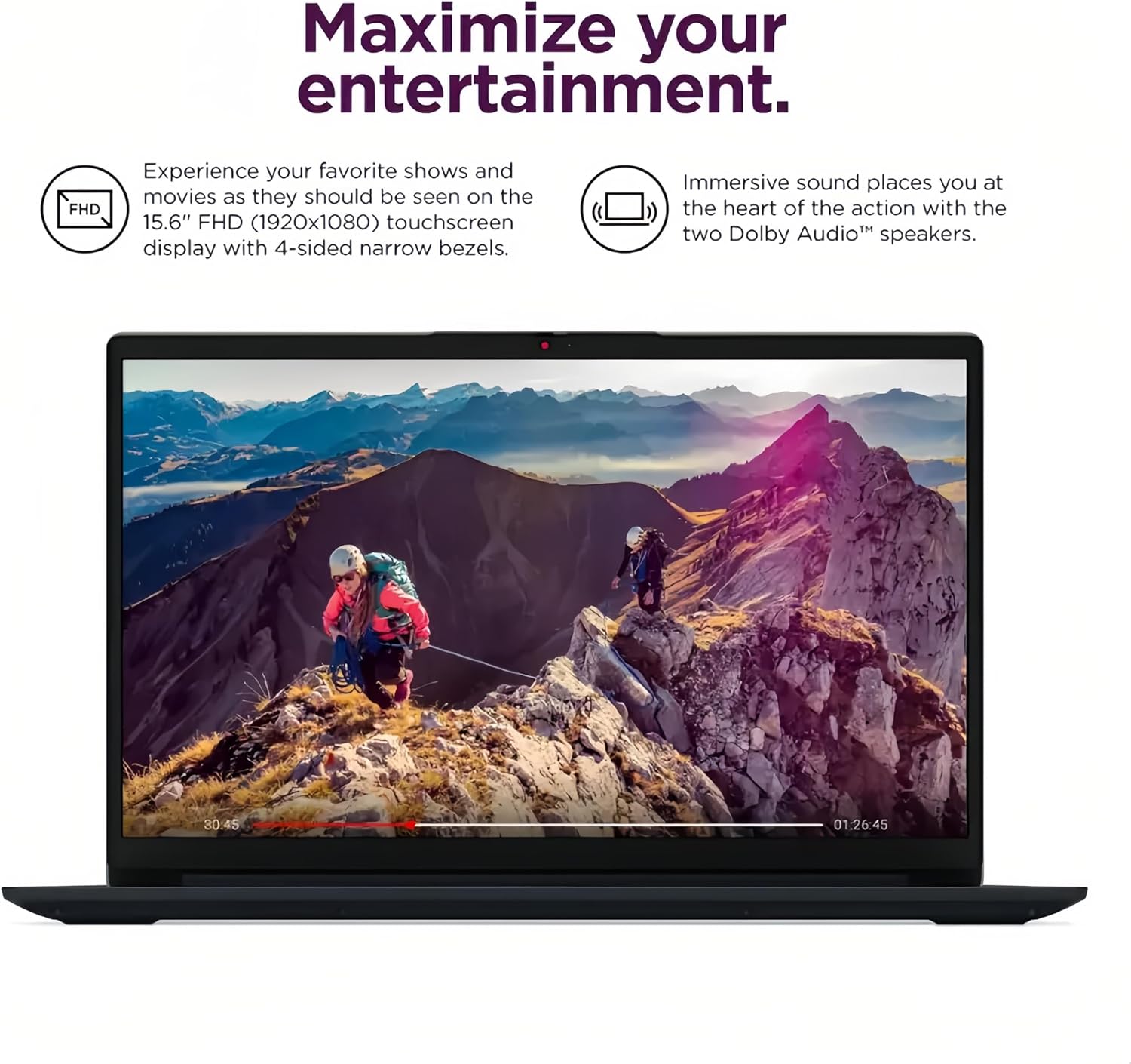 Lenovo IdeaPad 1i 15.6' FHD Touchscreen Laptop, Intel 13th Gen Core i5-1335U, Copilot AI, Webcam with Privacy Shutter, Numeric Keypad, Wi-Fi 6, Windows 11 Home, w/Mouse (24GB RAM | 1TB SSD)
