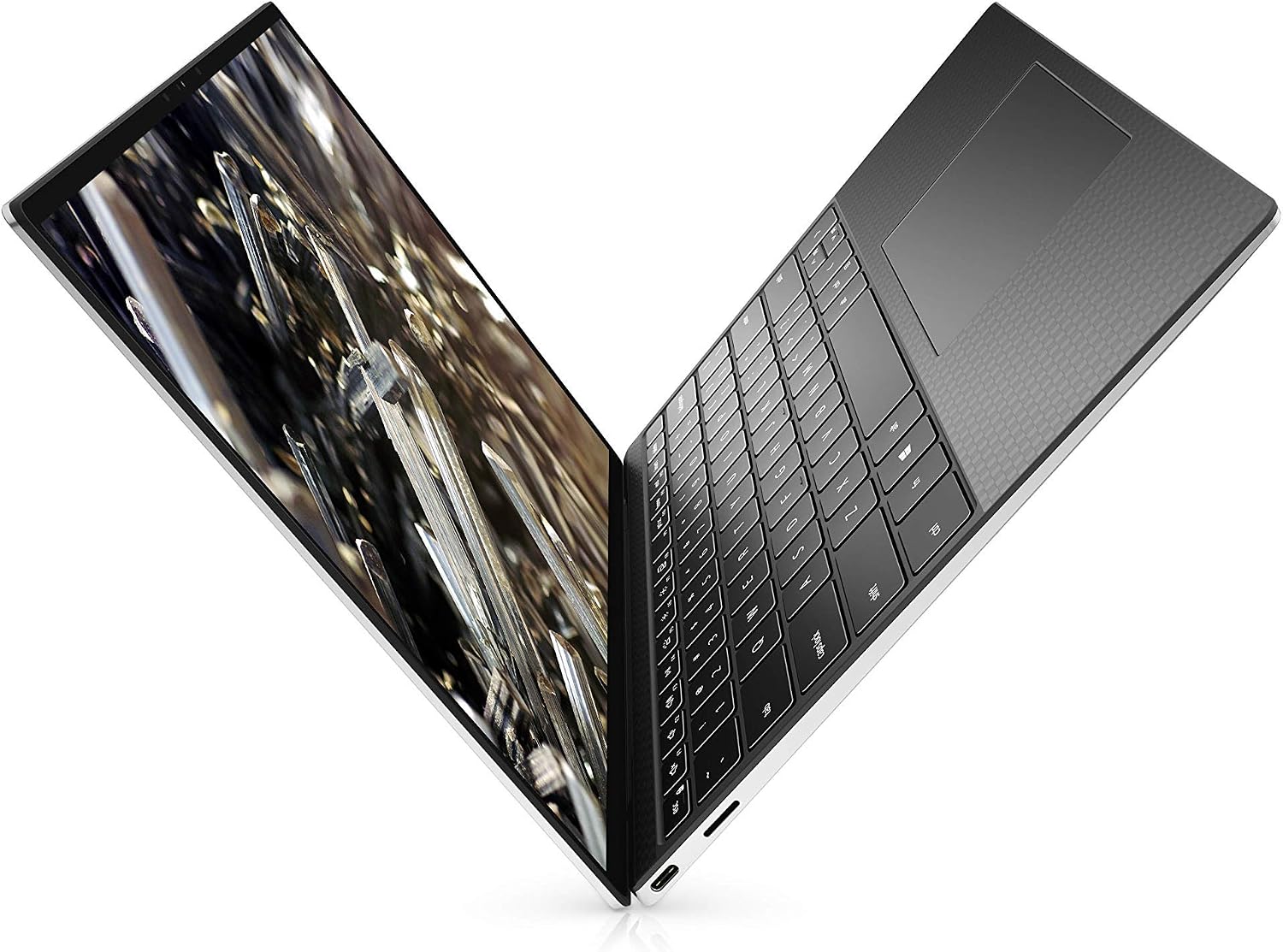Dell 2020 XPS 9300 13.4-inch UHD+ 4K Touch, Intel 10th Gen Core i7-1065G7, 16GB Ram, 512GB SSD, Fingerprint Reader Windows 10, Silver (Renewed)