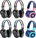 SIMOLIO Wireless IR Headphones for Car DVD and Bluetooth Headphones for Kids, Infrared Headsets Compatible with Honda Odyssey & uConnect VES & Dodge Grand Caravan & Chevy Suburban 2006-2022